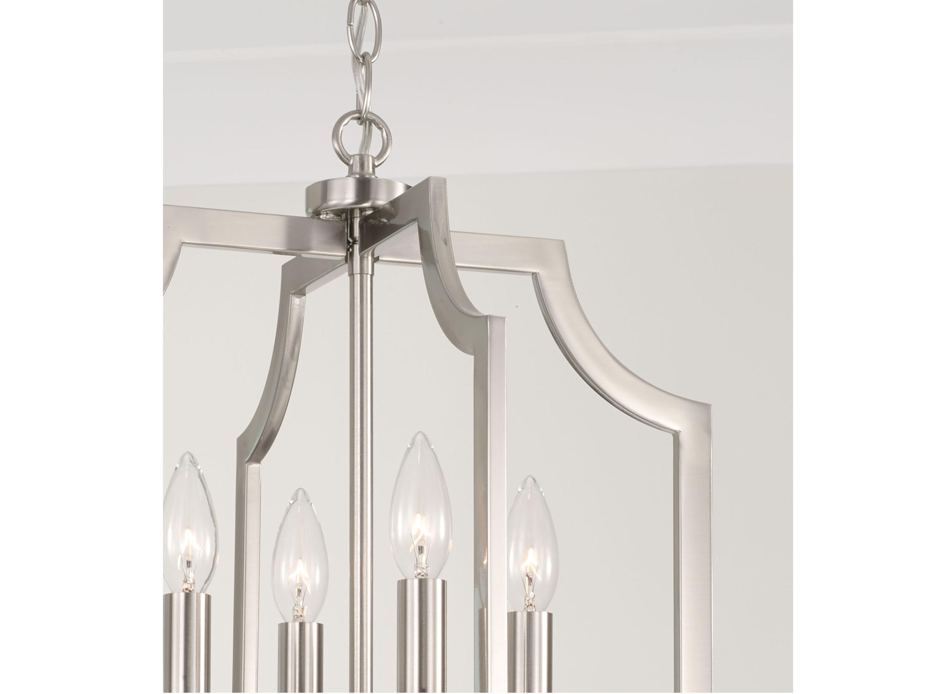 Capital Lighting Courtney 4-Light Brushed Nickel Pendant
