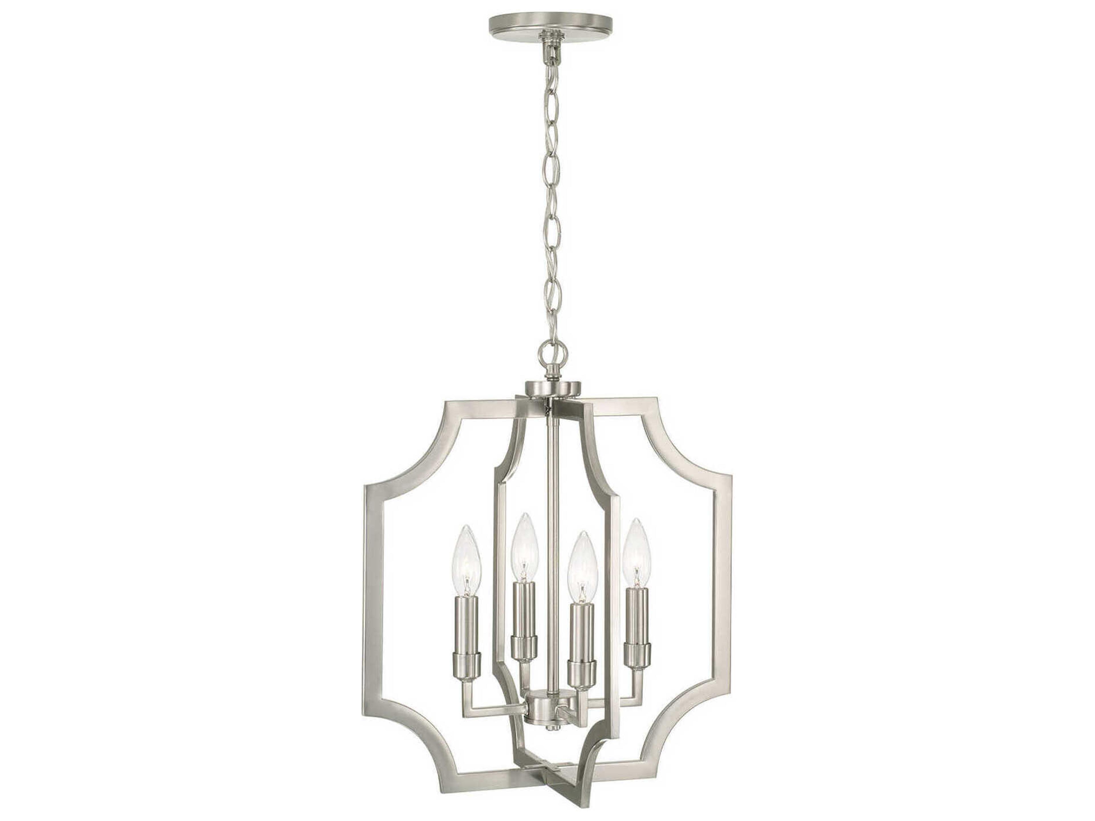 Capital Lighting Courtney 4-Light Brushed Nickel Pendant