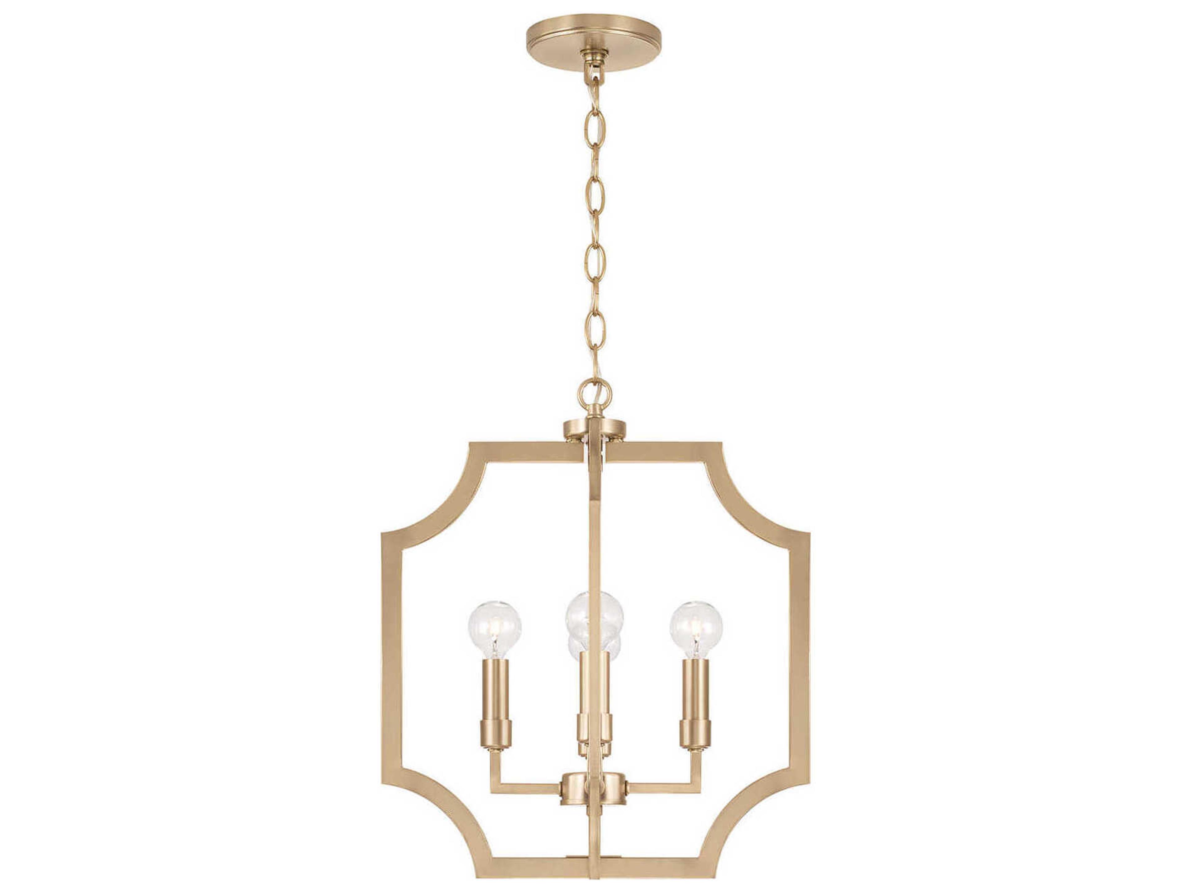 Courtney 4-Light Matte Brass Pendant