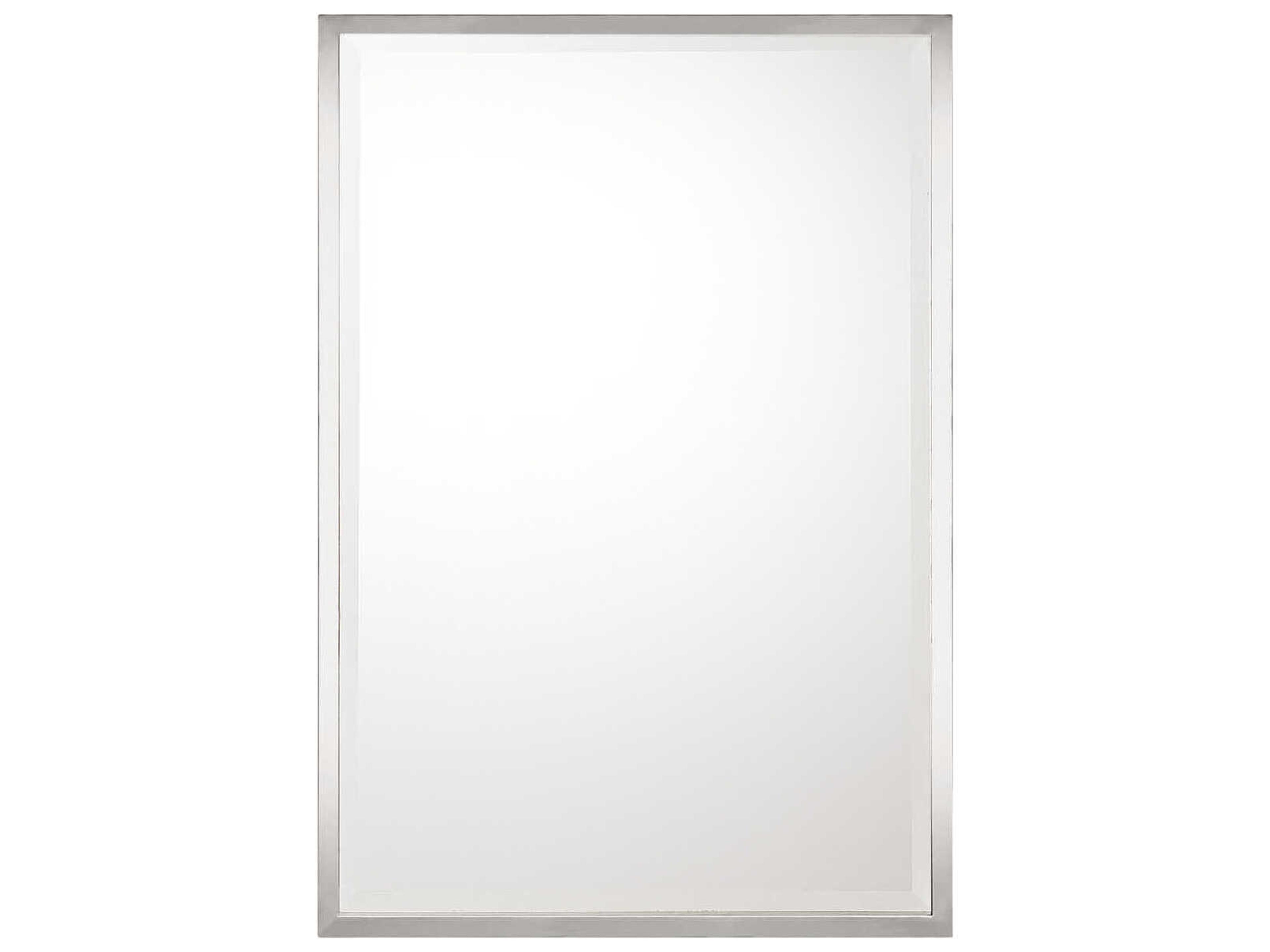 Polished Nickel Rectangular Wall Mirror