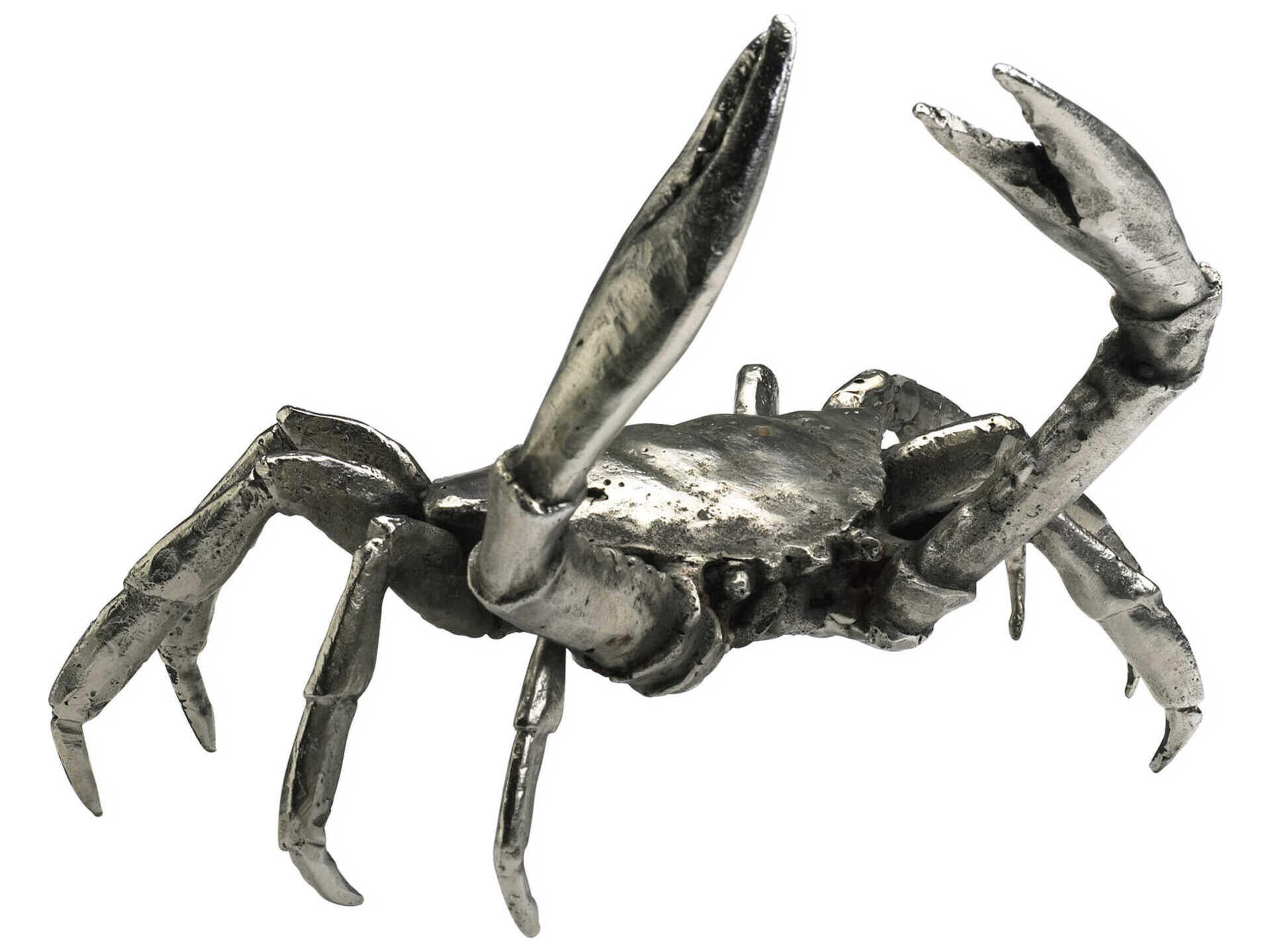 Cyan Design Silver Leaf Crab Sculpture