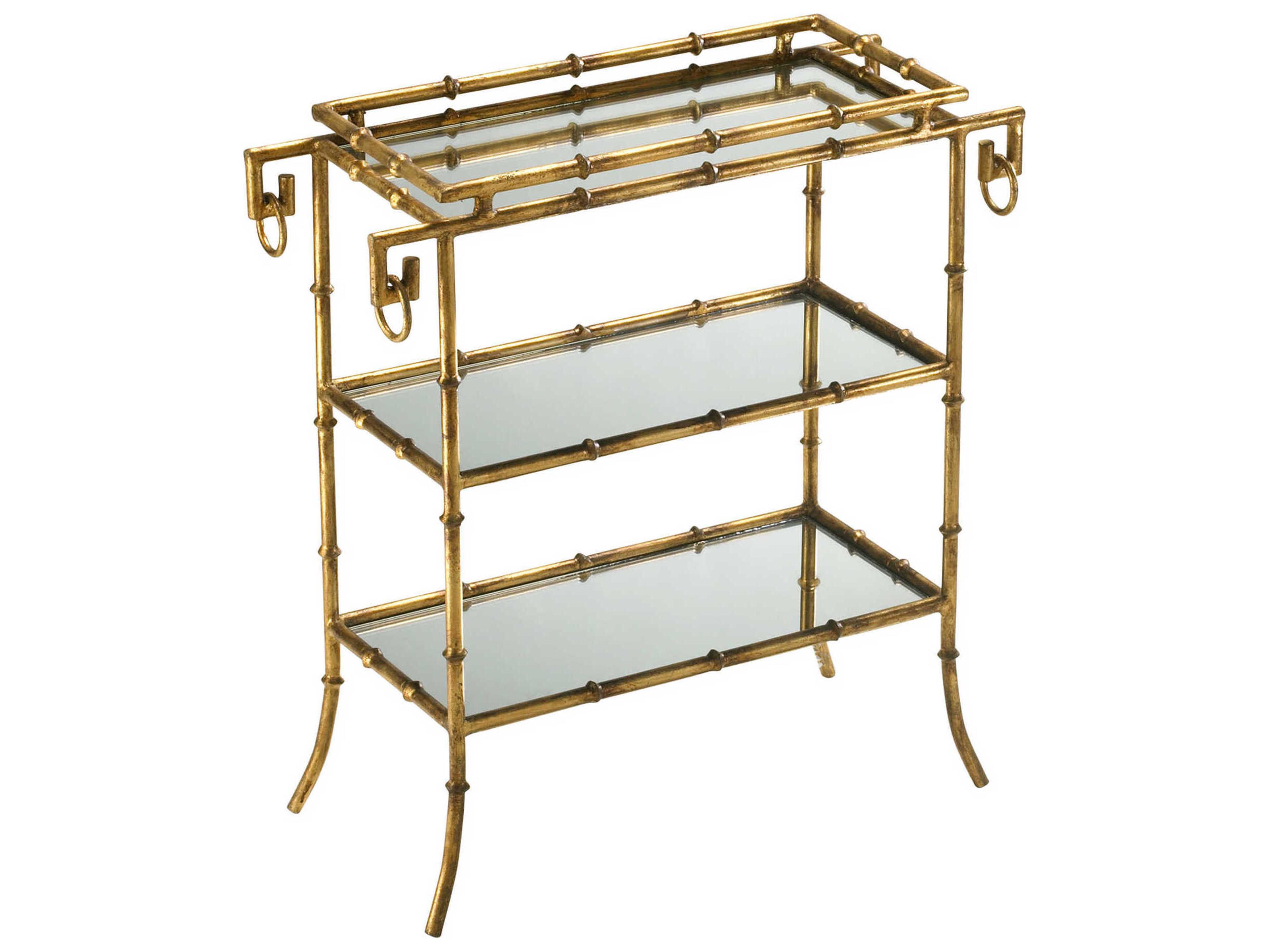 Cyan Design Bamboo Rectangular Mirror End Table