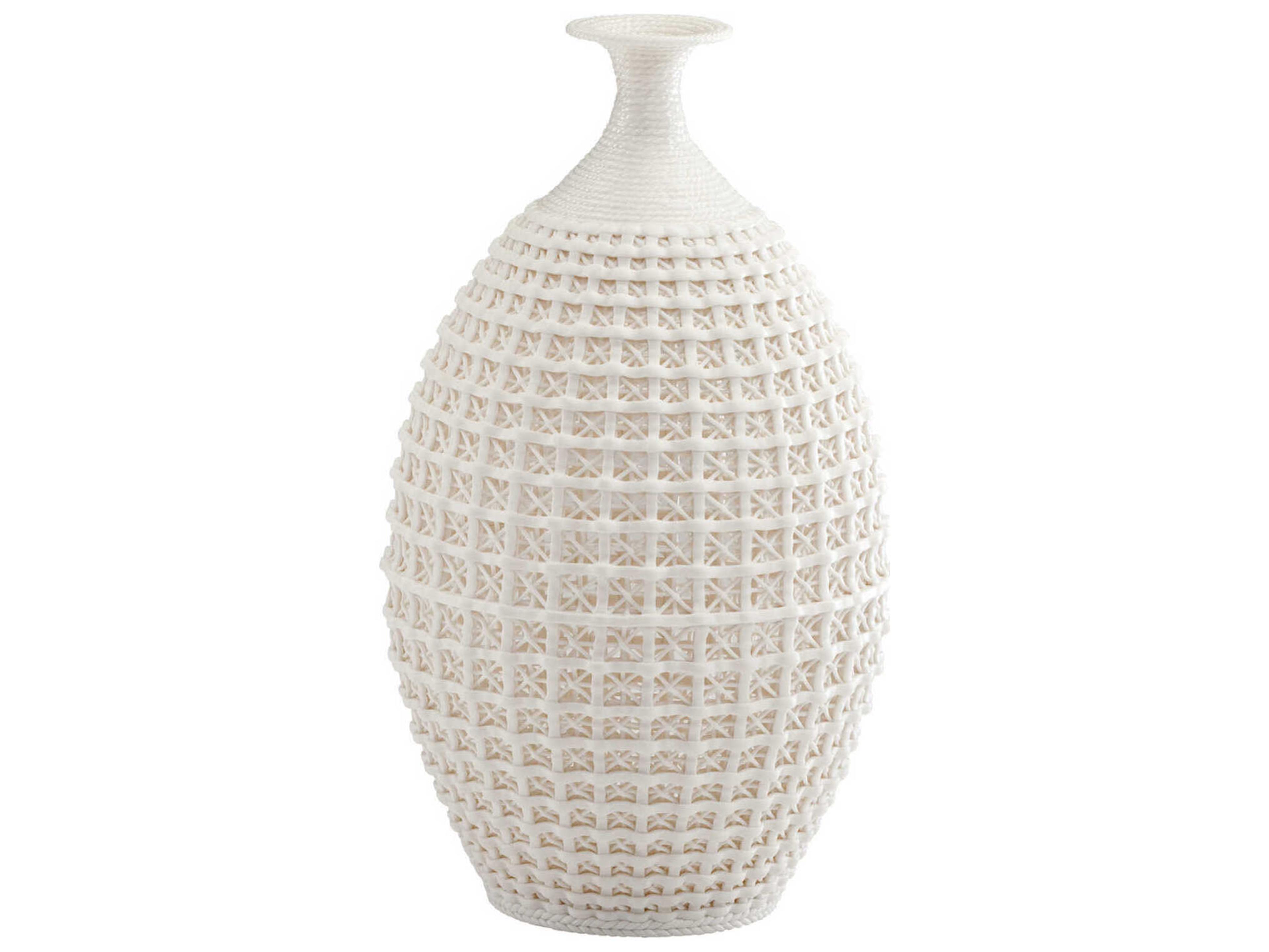 Cyan Design Matte White Diana Vase