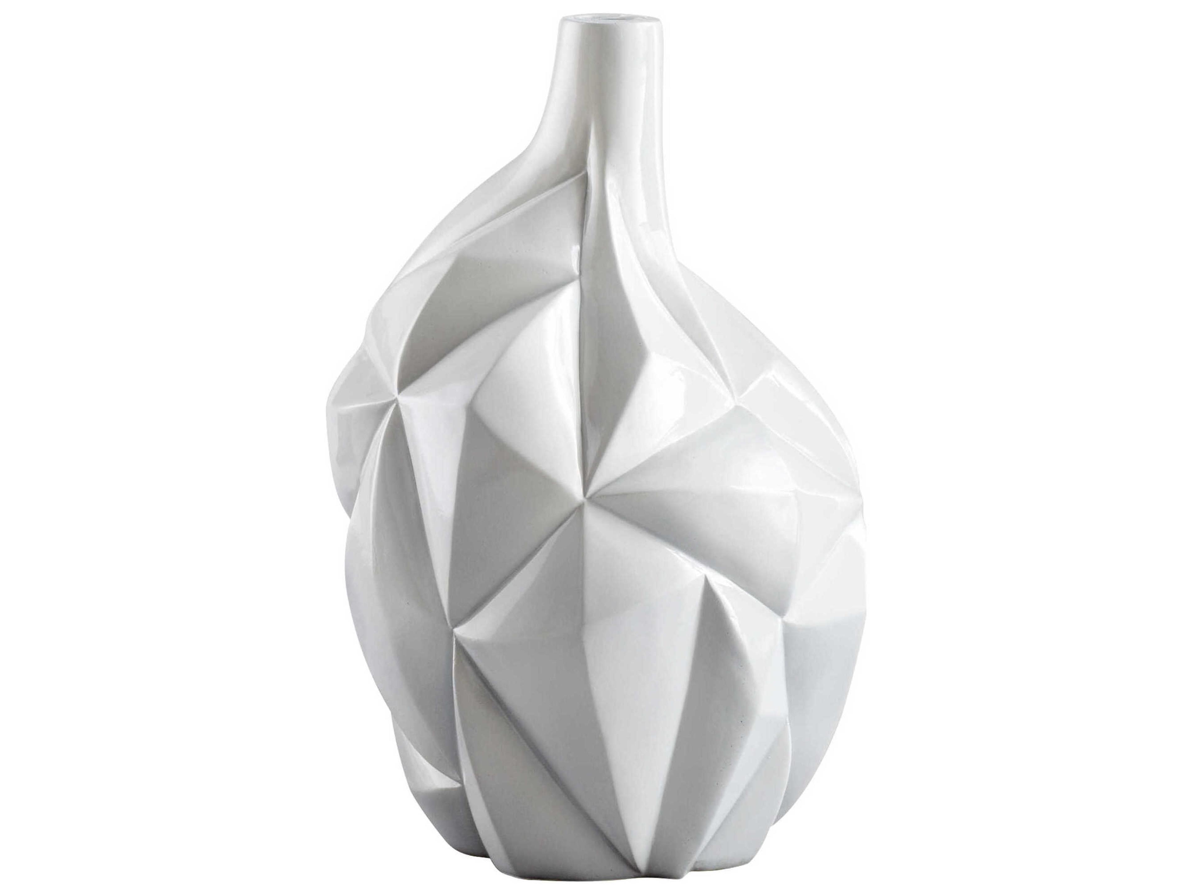 Gloss White Glaze Glacier Vase