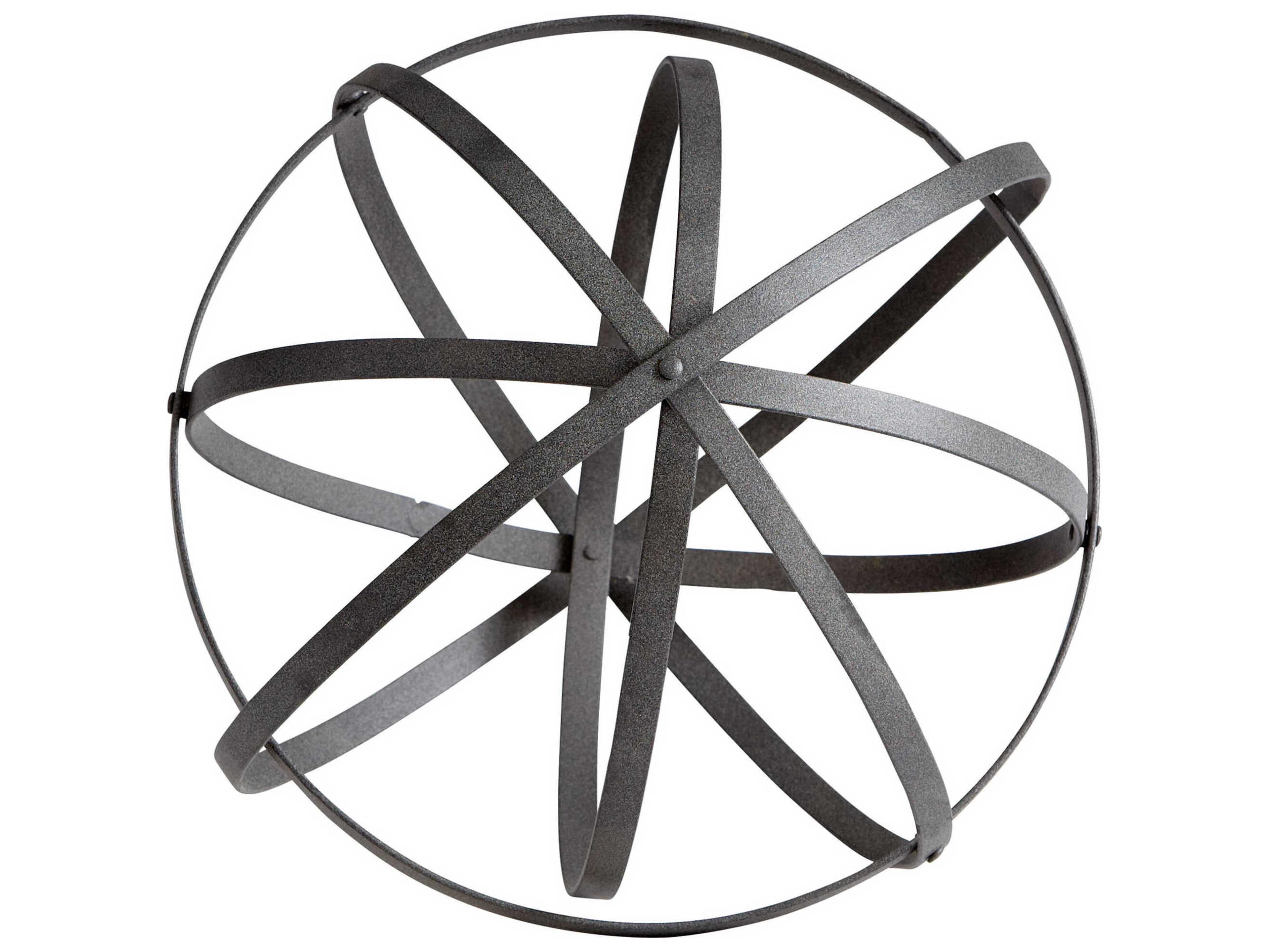 Cyan Design Rustic Gray Sphere Sculpture