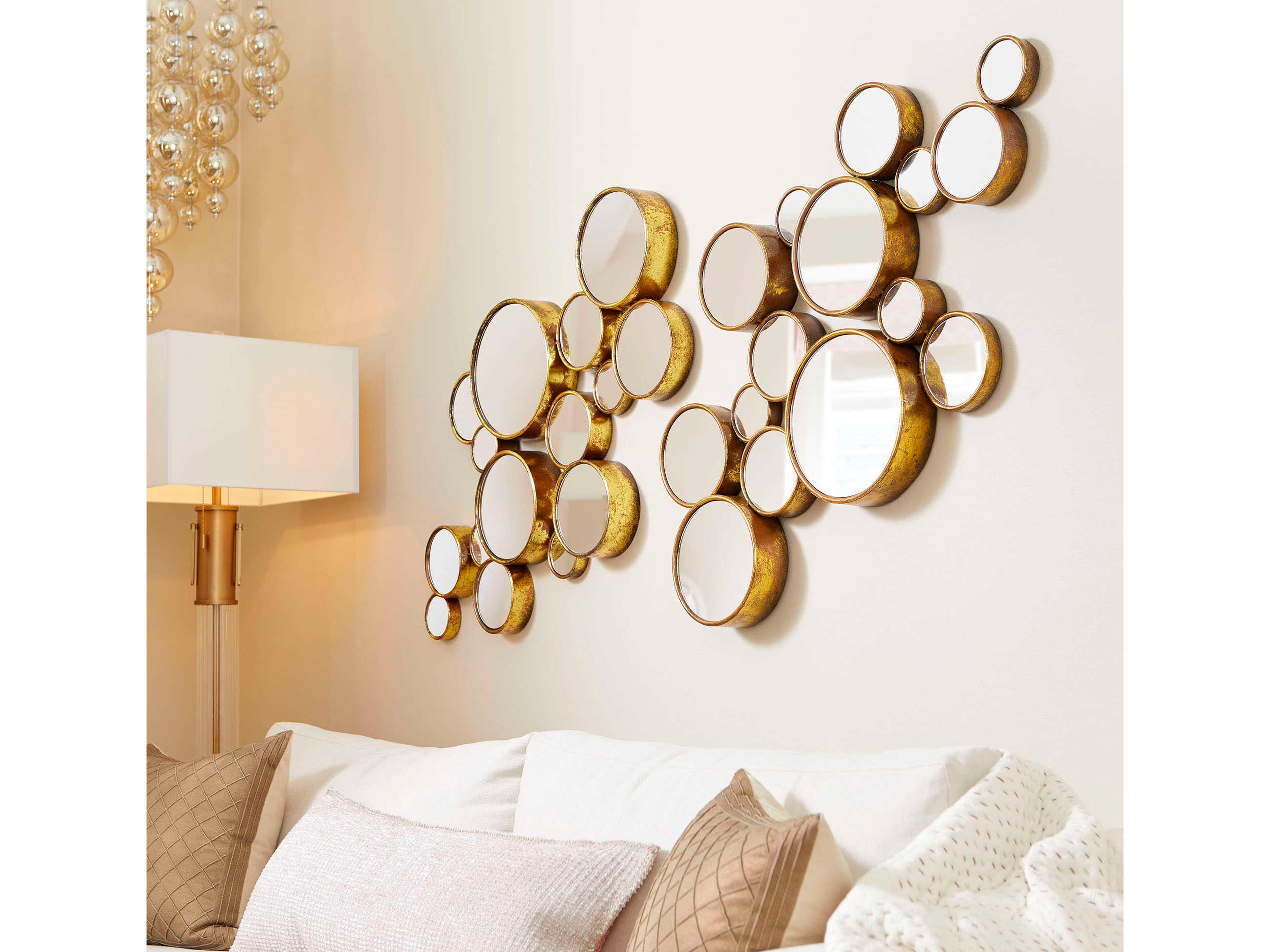Cyan Design Bubbles Gold Wall Mirror