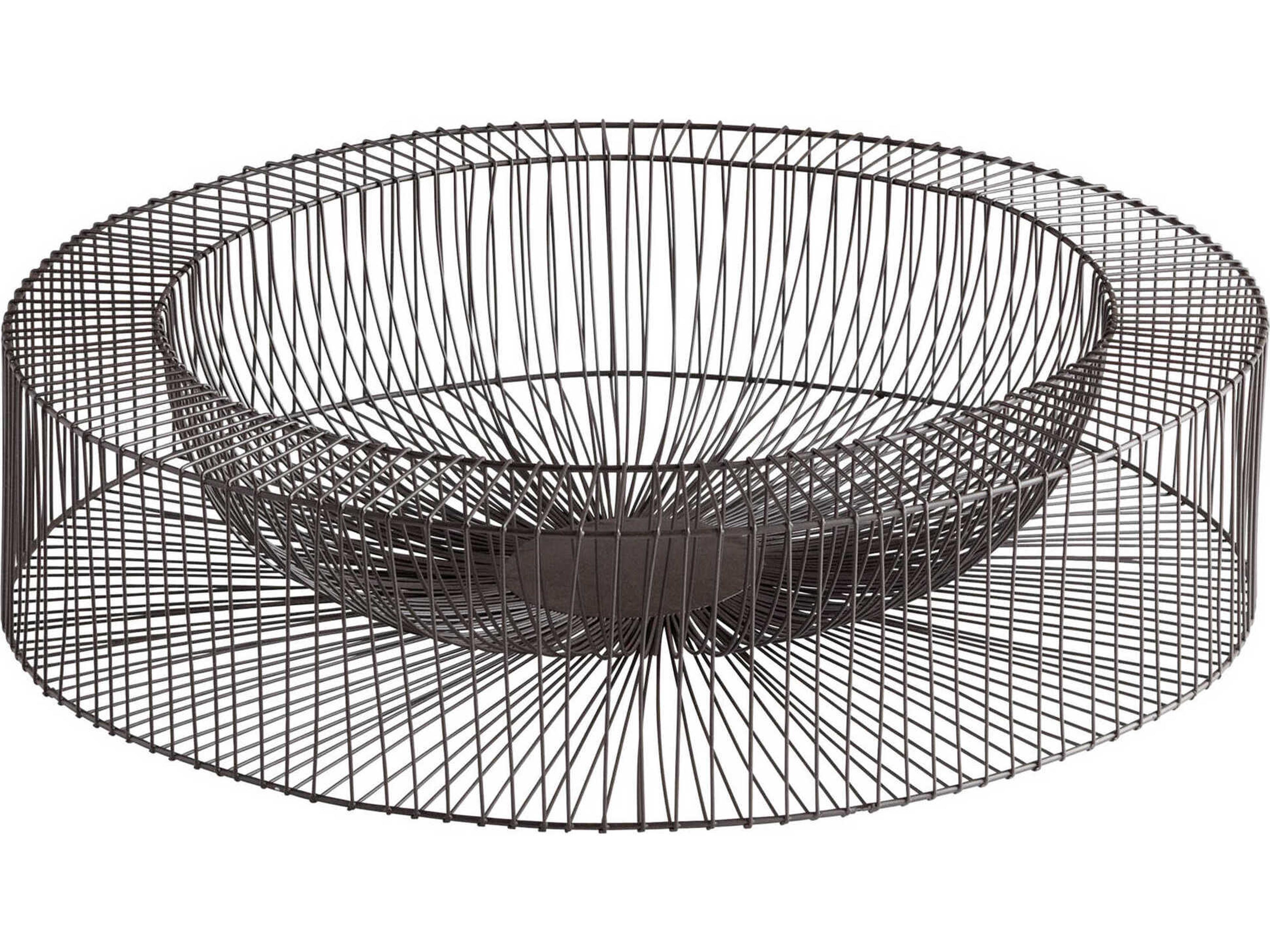 Cyan Design Graphite Wire Wheel Serving Tray