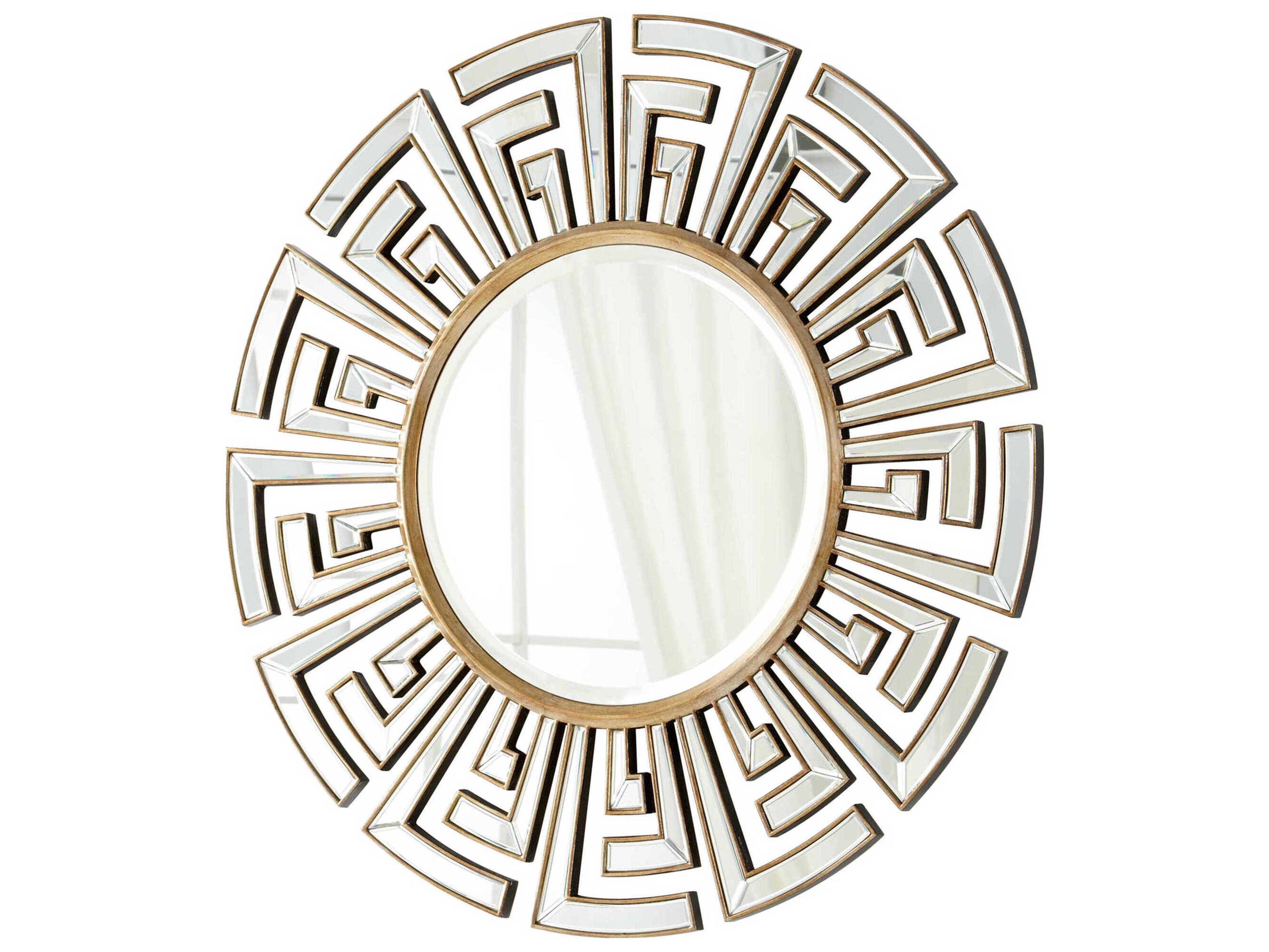 Cyan Design Cleopatra Clear Gold Round Wall Mirror