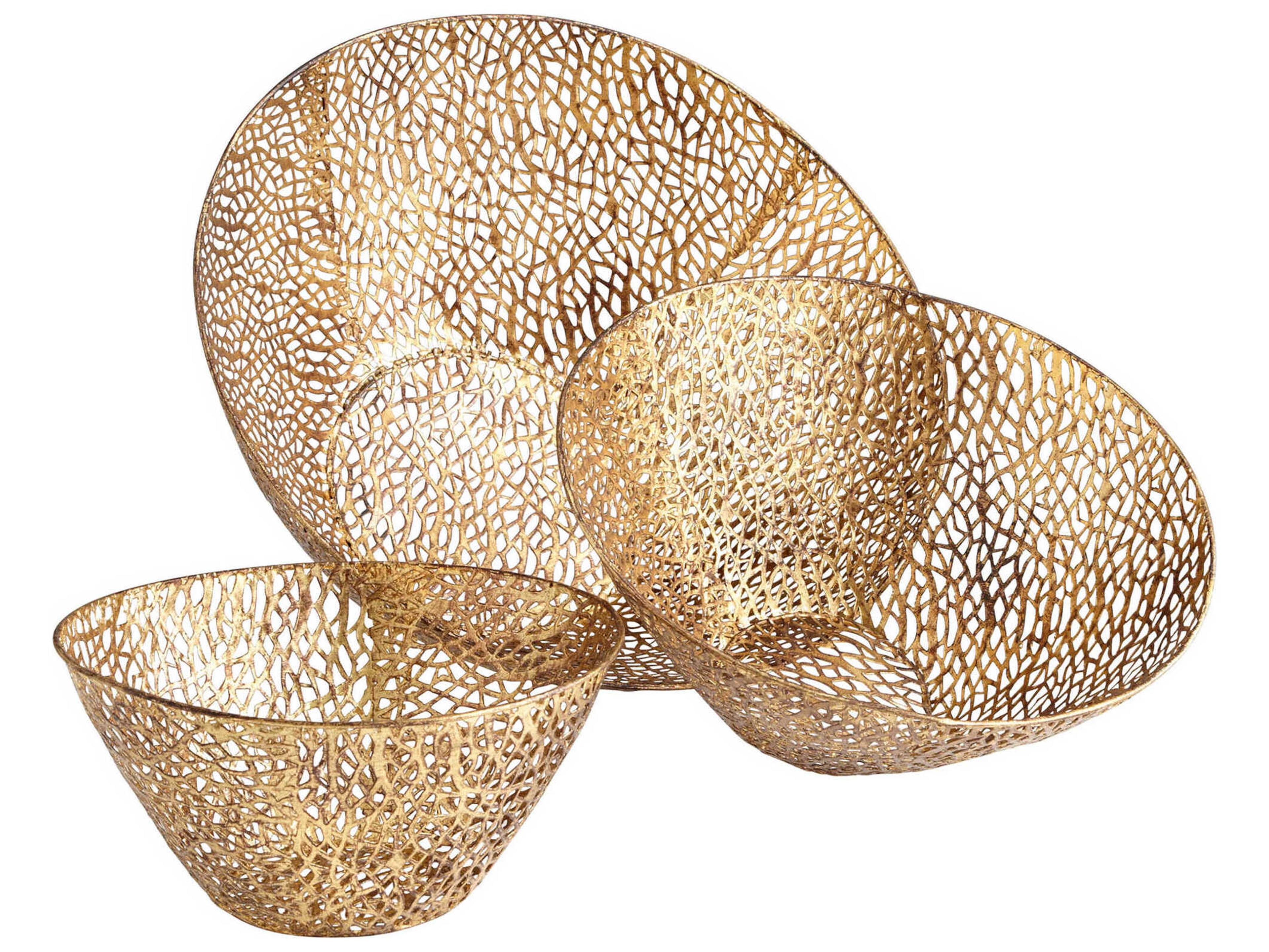 Antique Gold Sydne Decorative Bowl