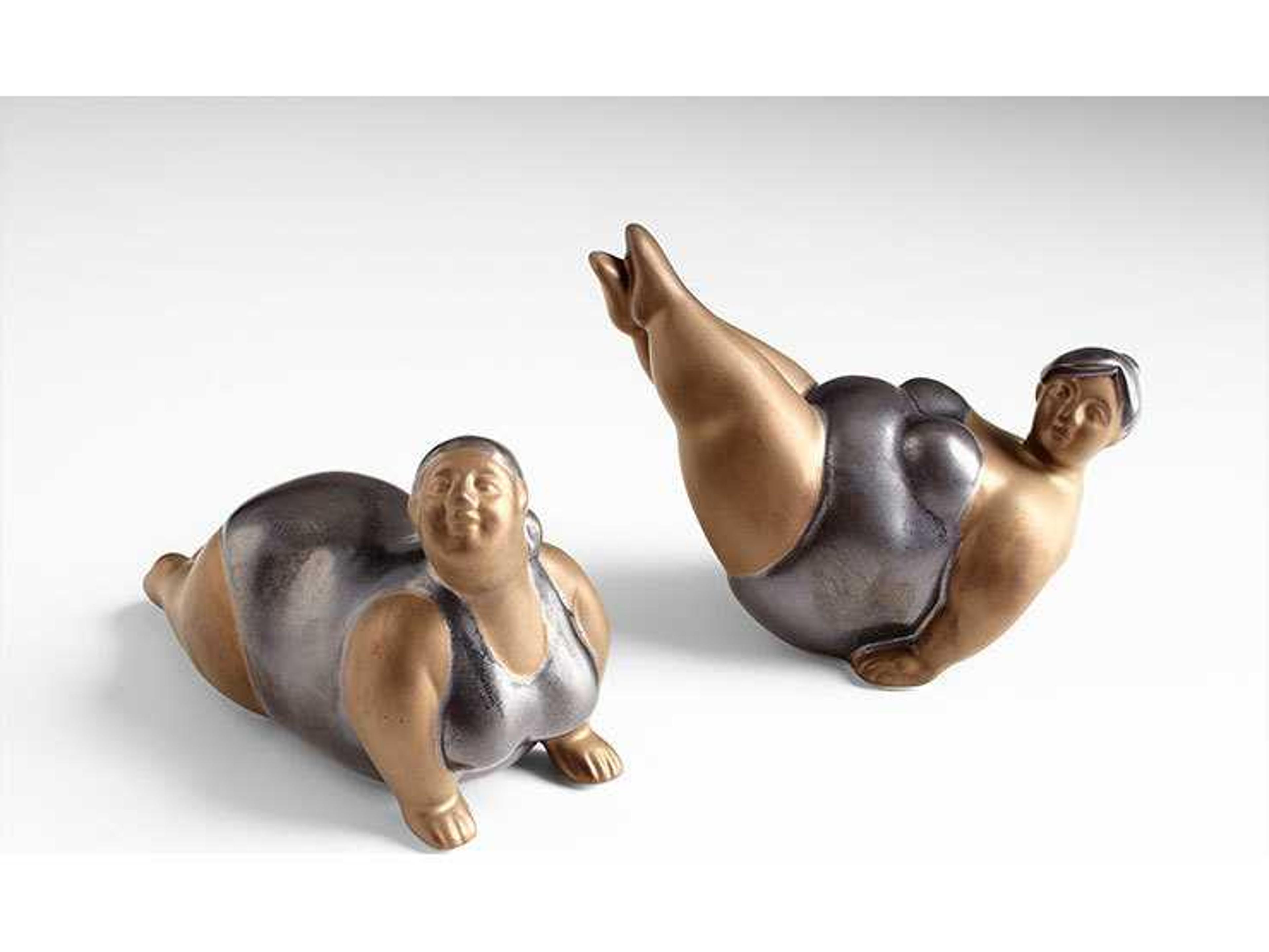 Cyan Design Bronze Black Yoga Betty Sculpture