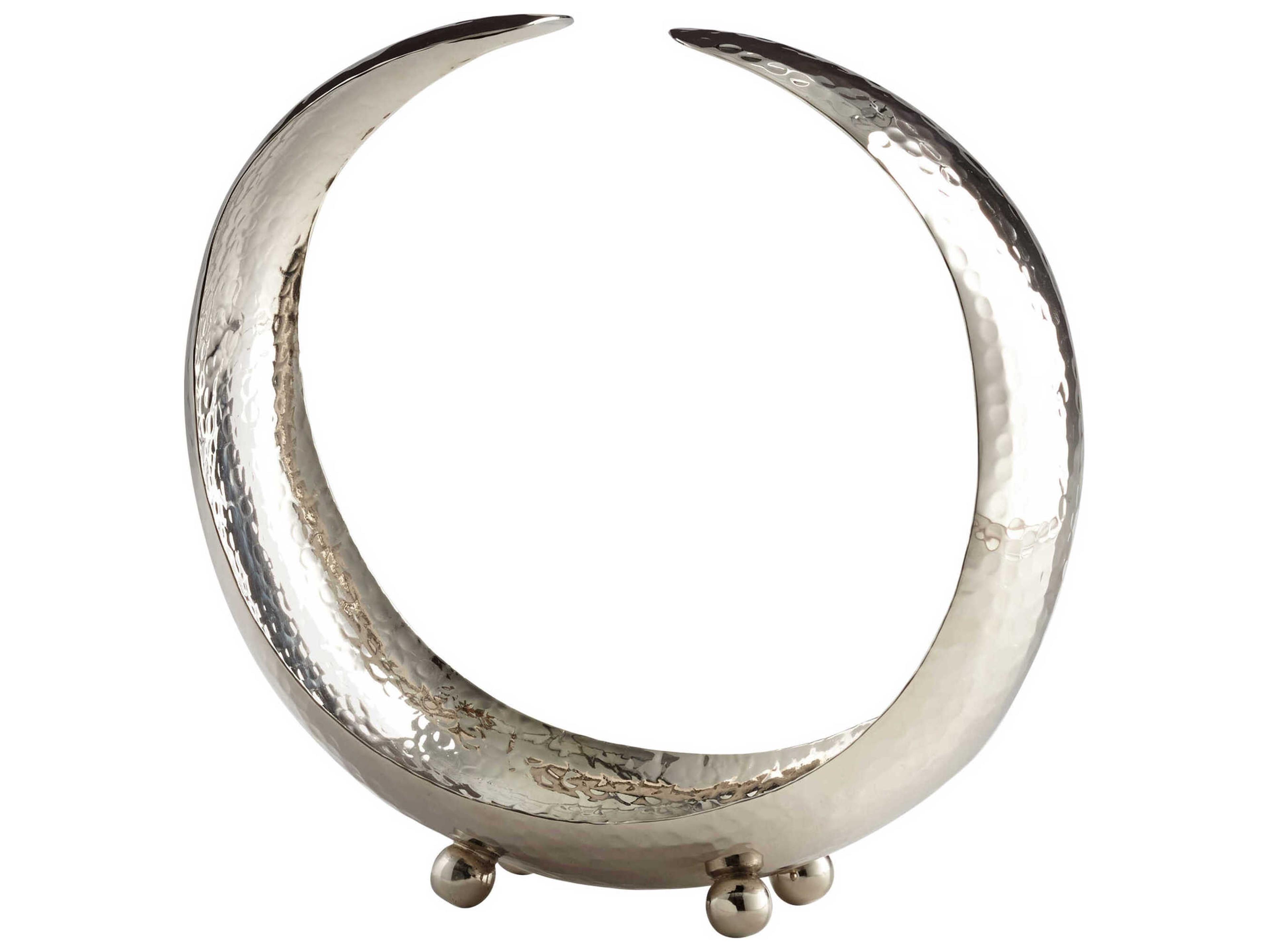 Cyan Design Nickel Crescent Serving Tray