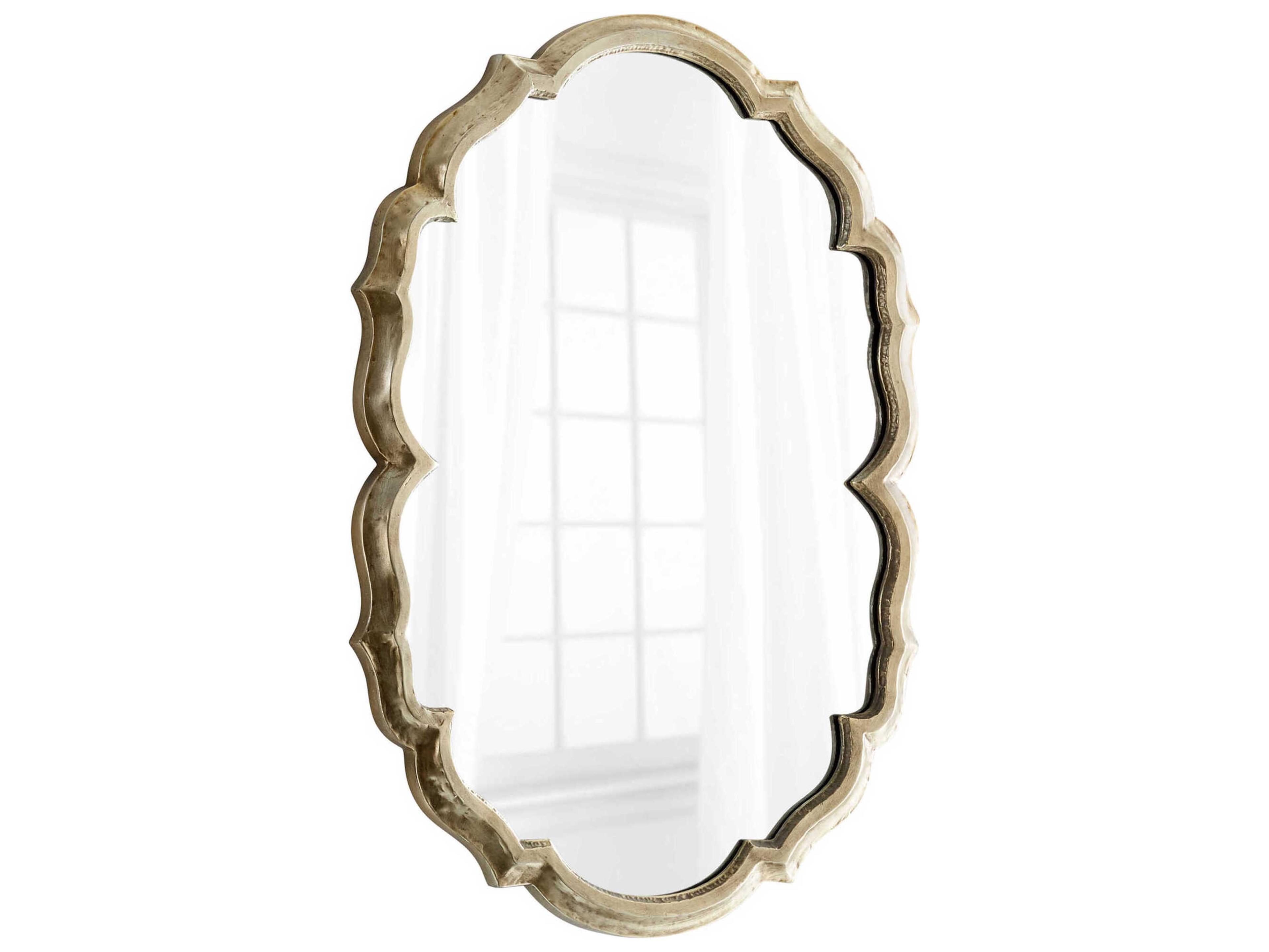 Cyan Design Banning Silver Oval Wall Mirror