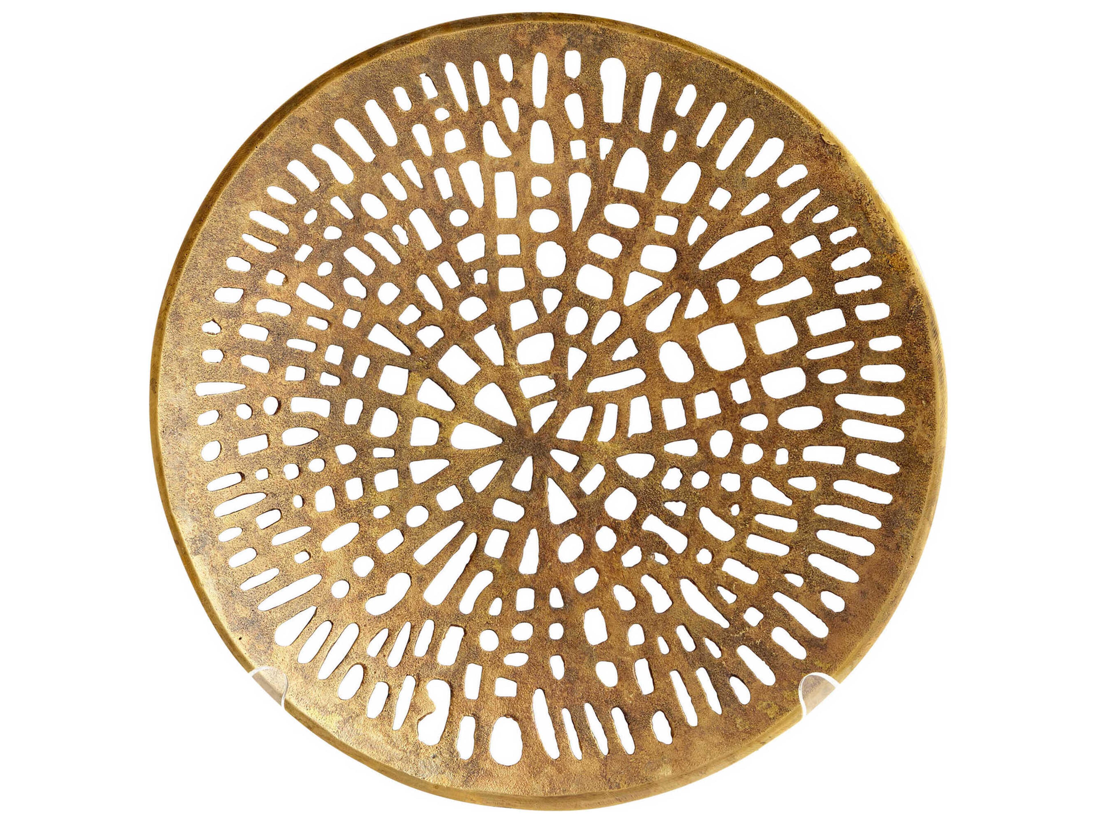 Cyan Design Antique Brass Caught in Your Web Decorative Plate
