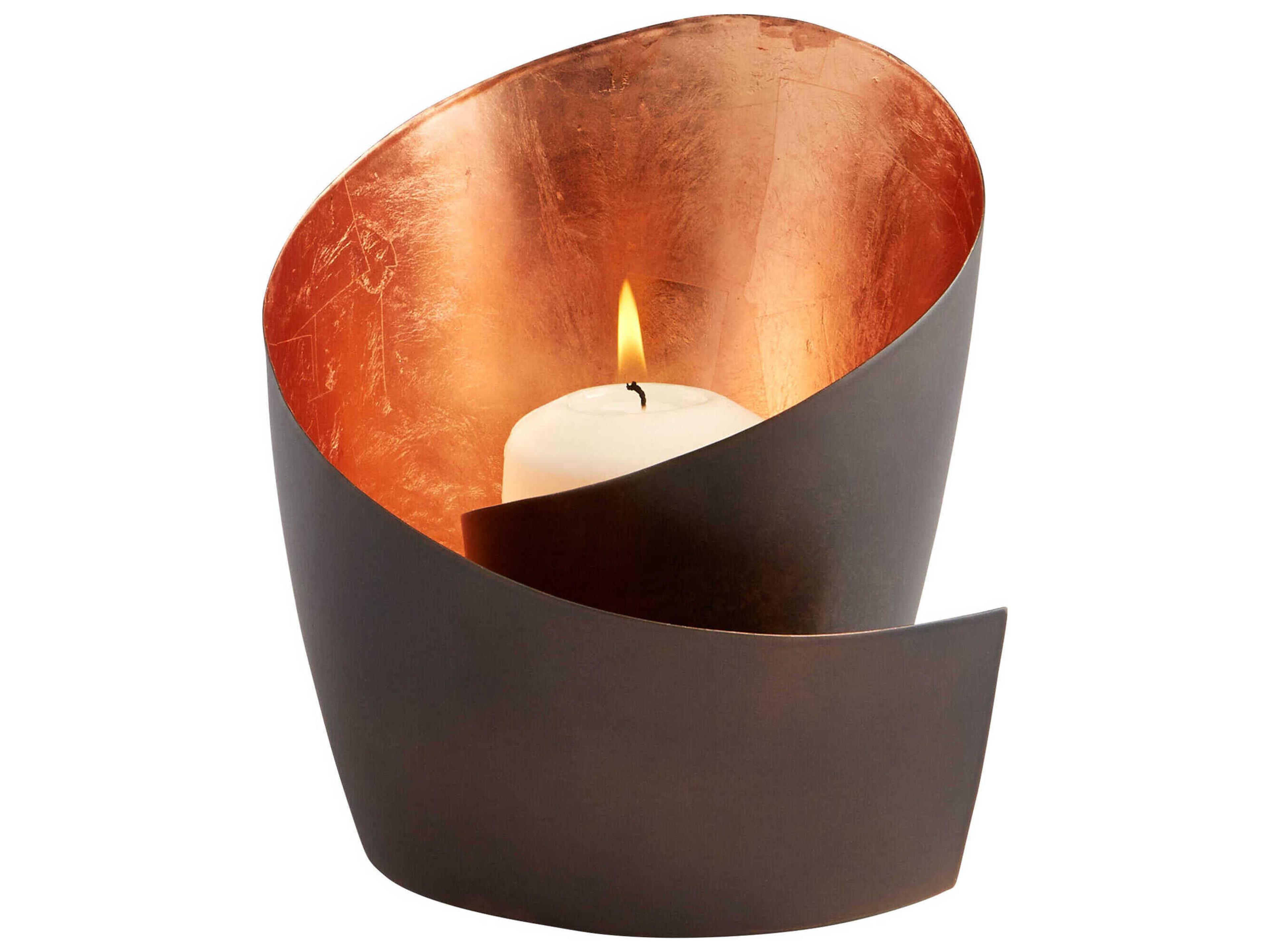 Copper Mars Candleholder
