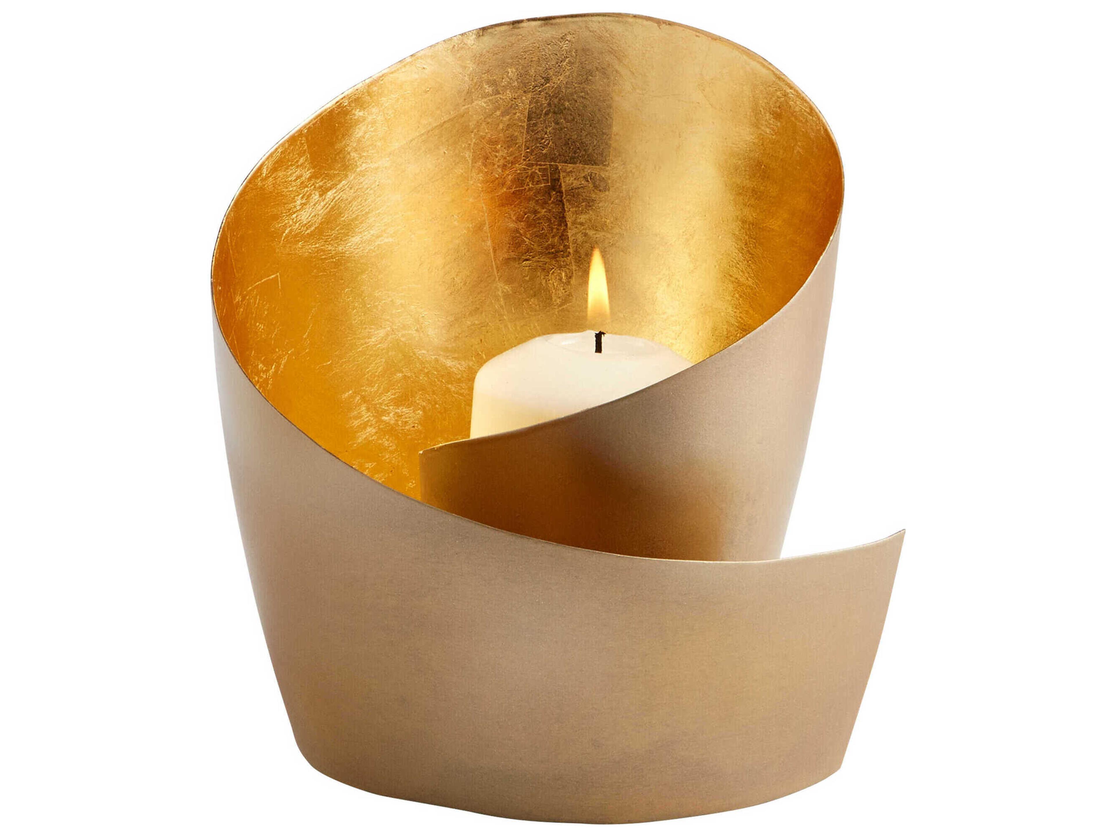Brass Mars Candleholder