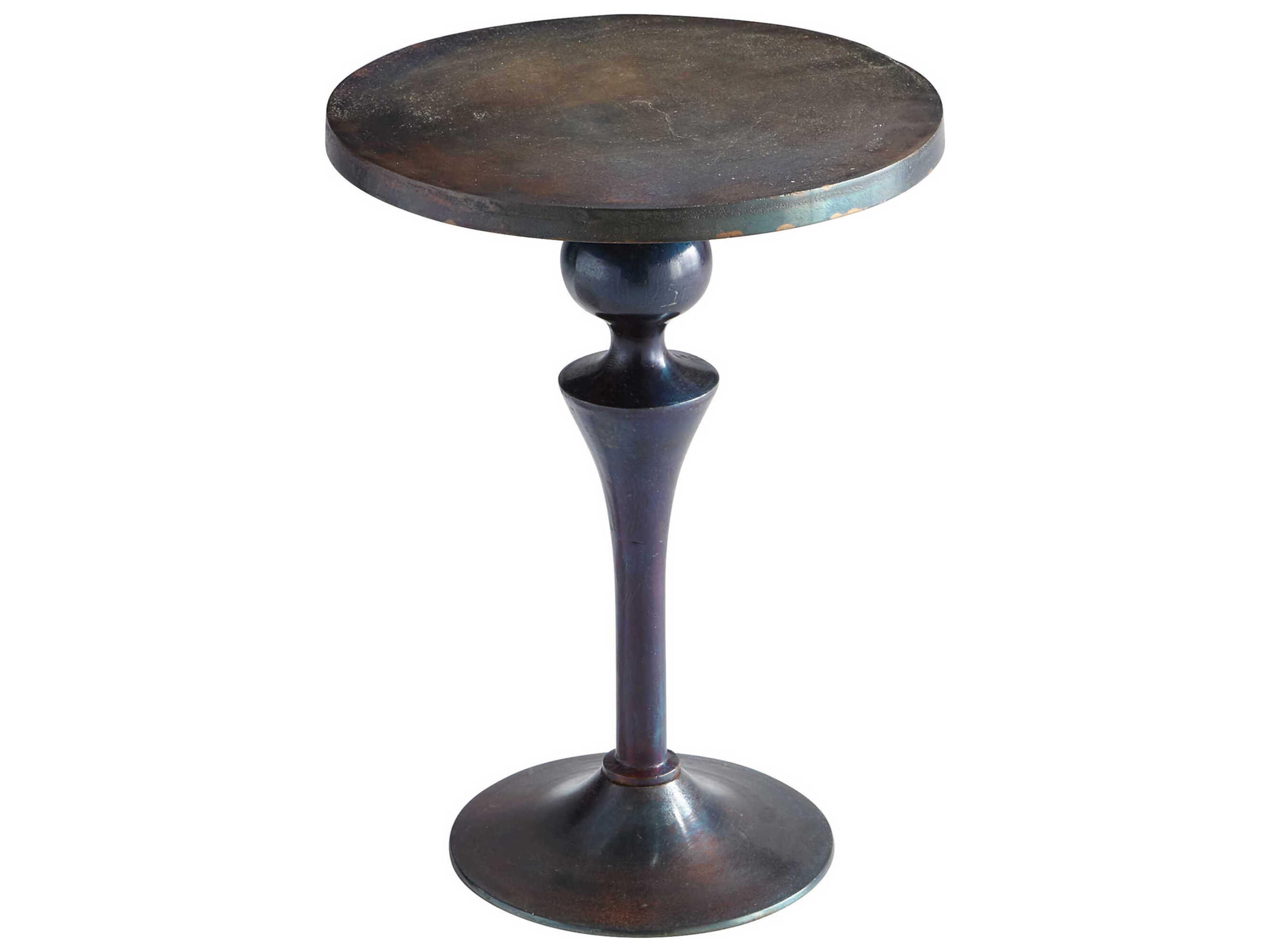 Gully Round Metal End Table