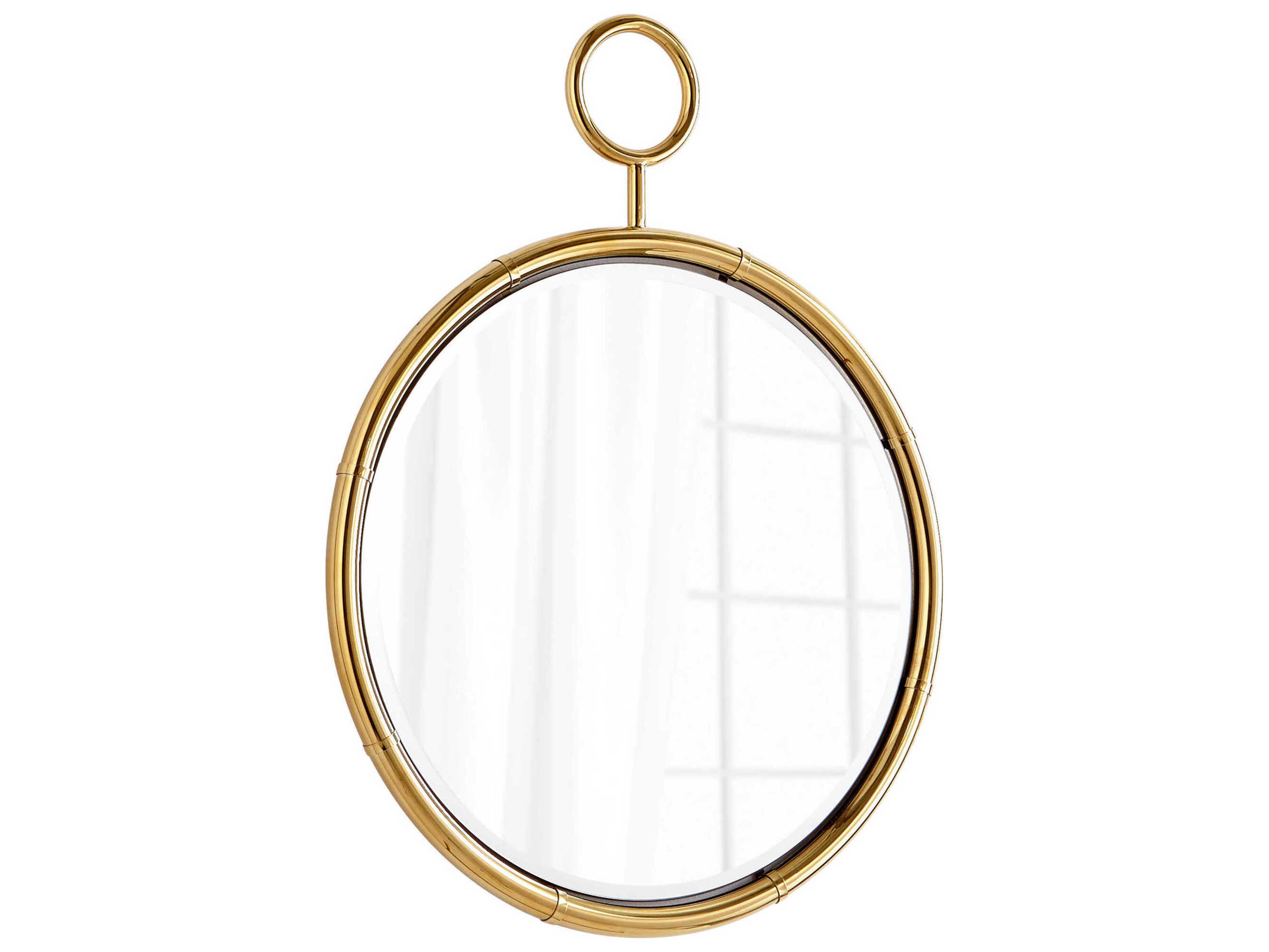 Cyan Design Circular Brass Round Wall Mirror
