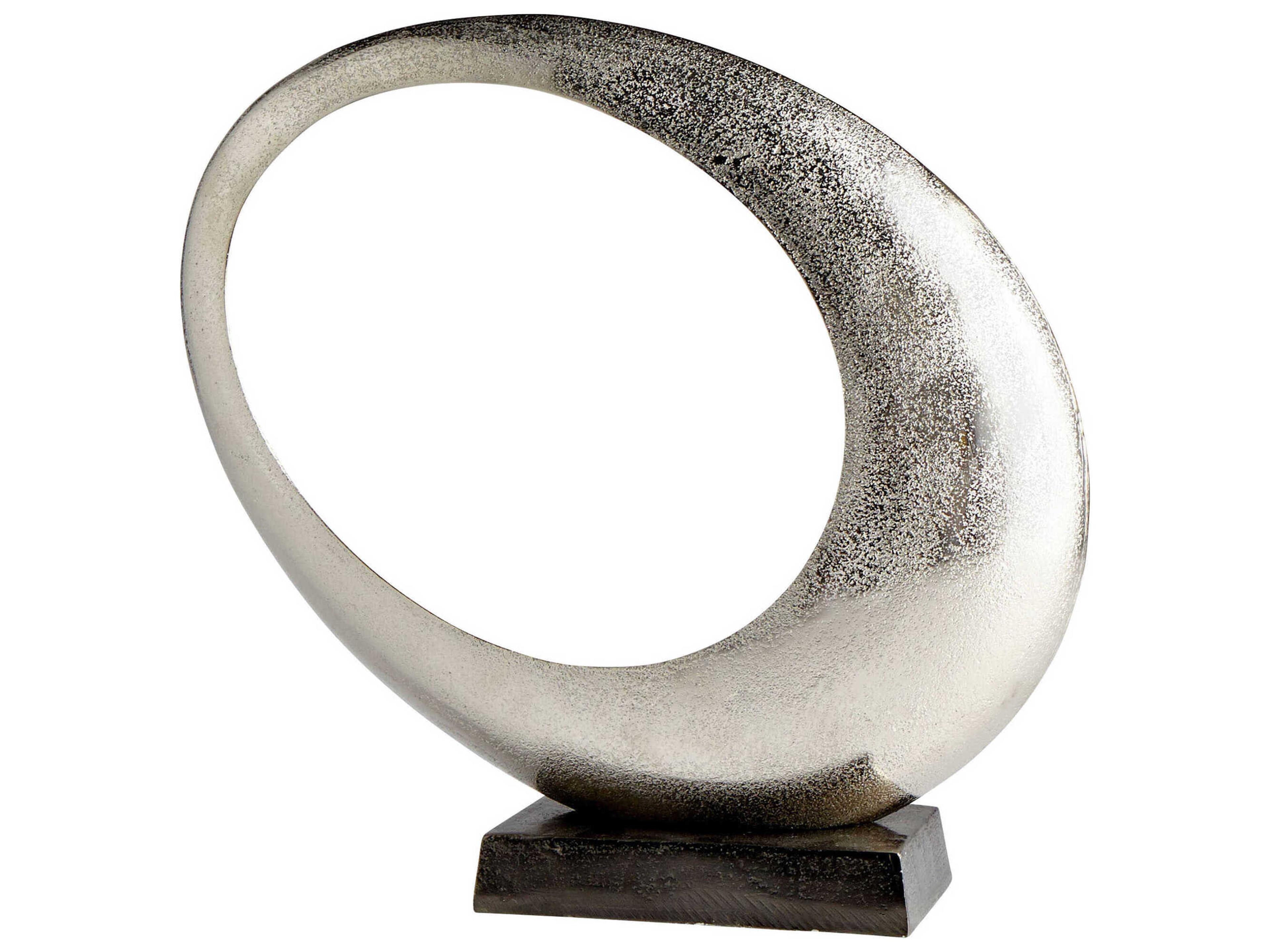 Cyan Design Raw Nickel Clearly Through Sculpture