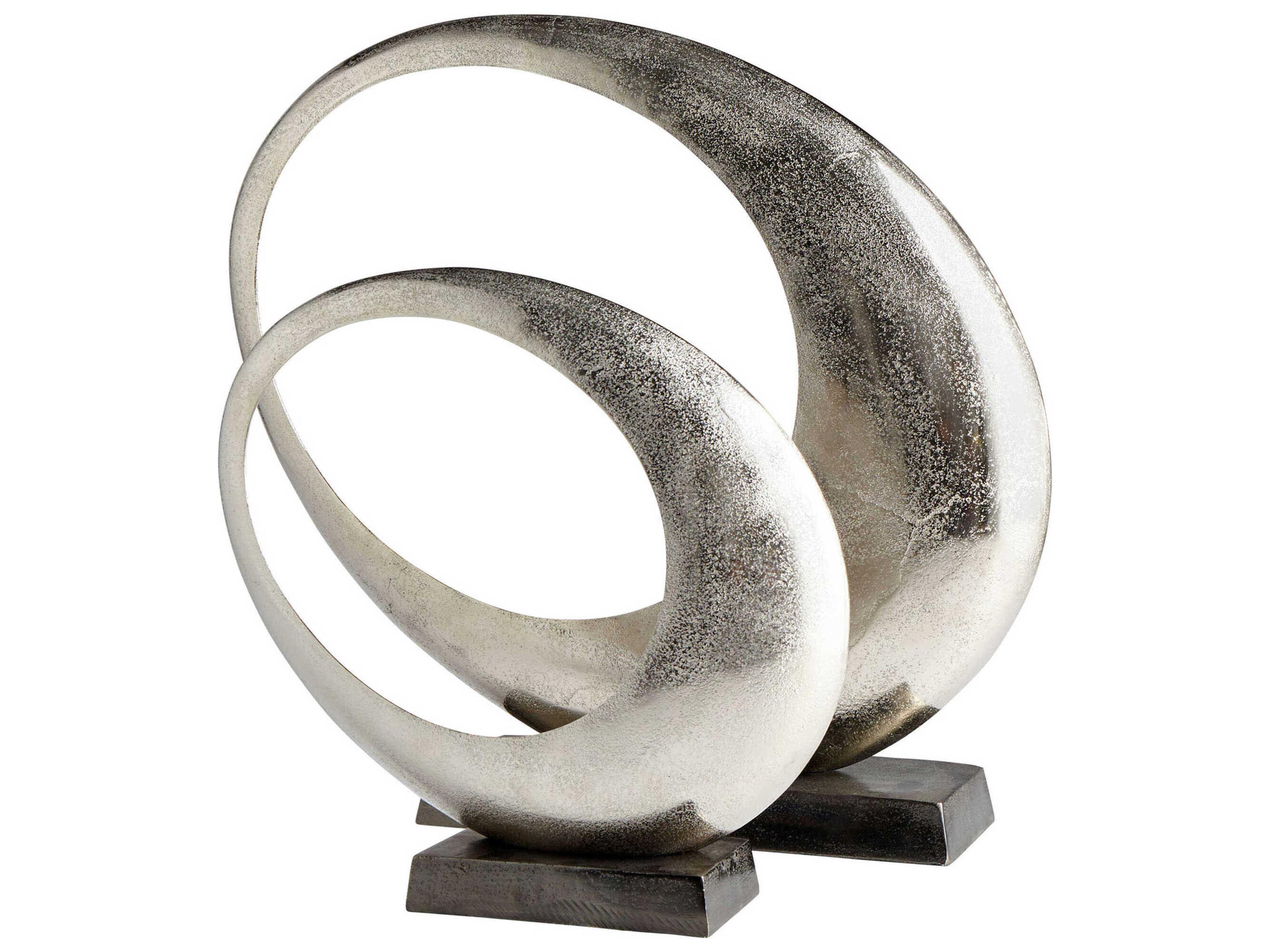 Cyan Design Raw Nickel Clearly Through Sculpture