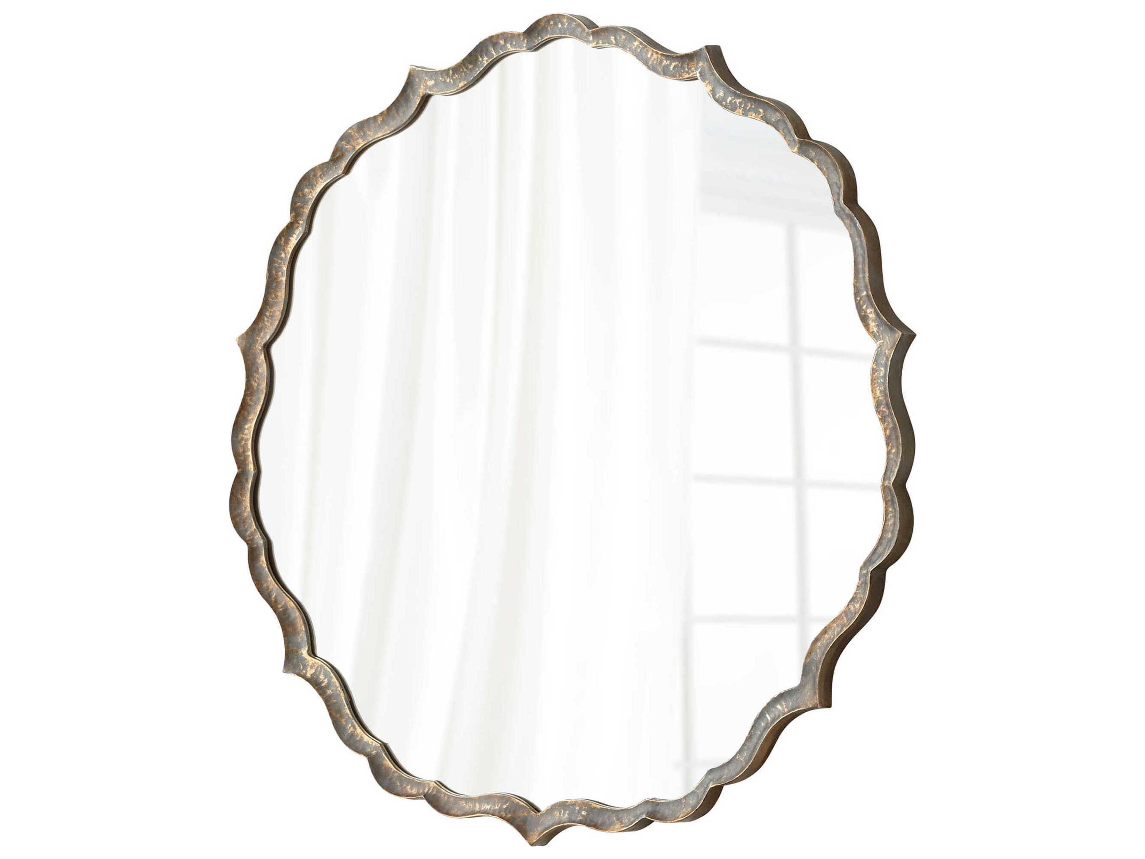 Cyan Design Radiance Rustic Patina Round Wall Mirror