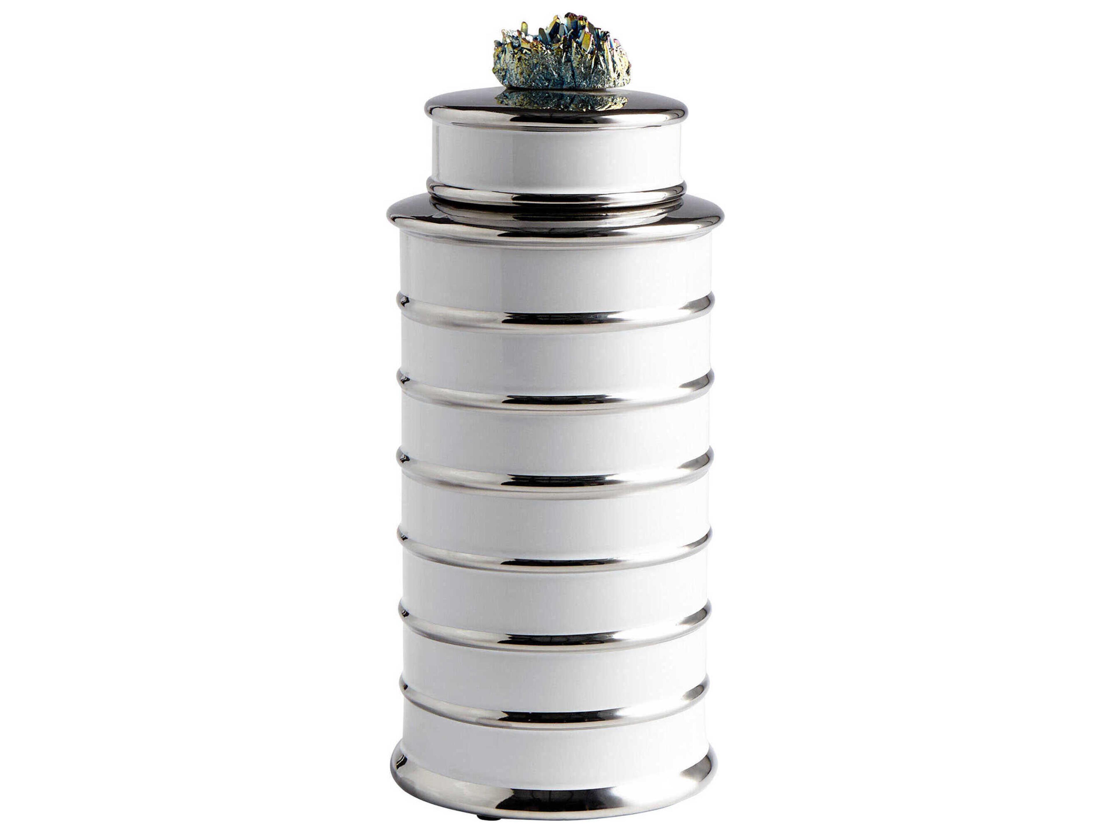 Cyan Design White Tower Container