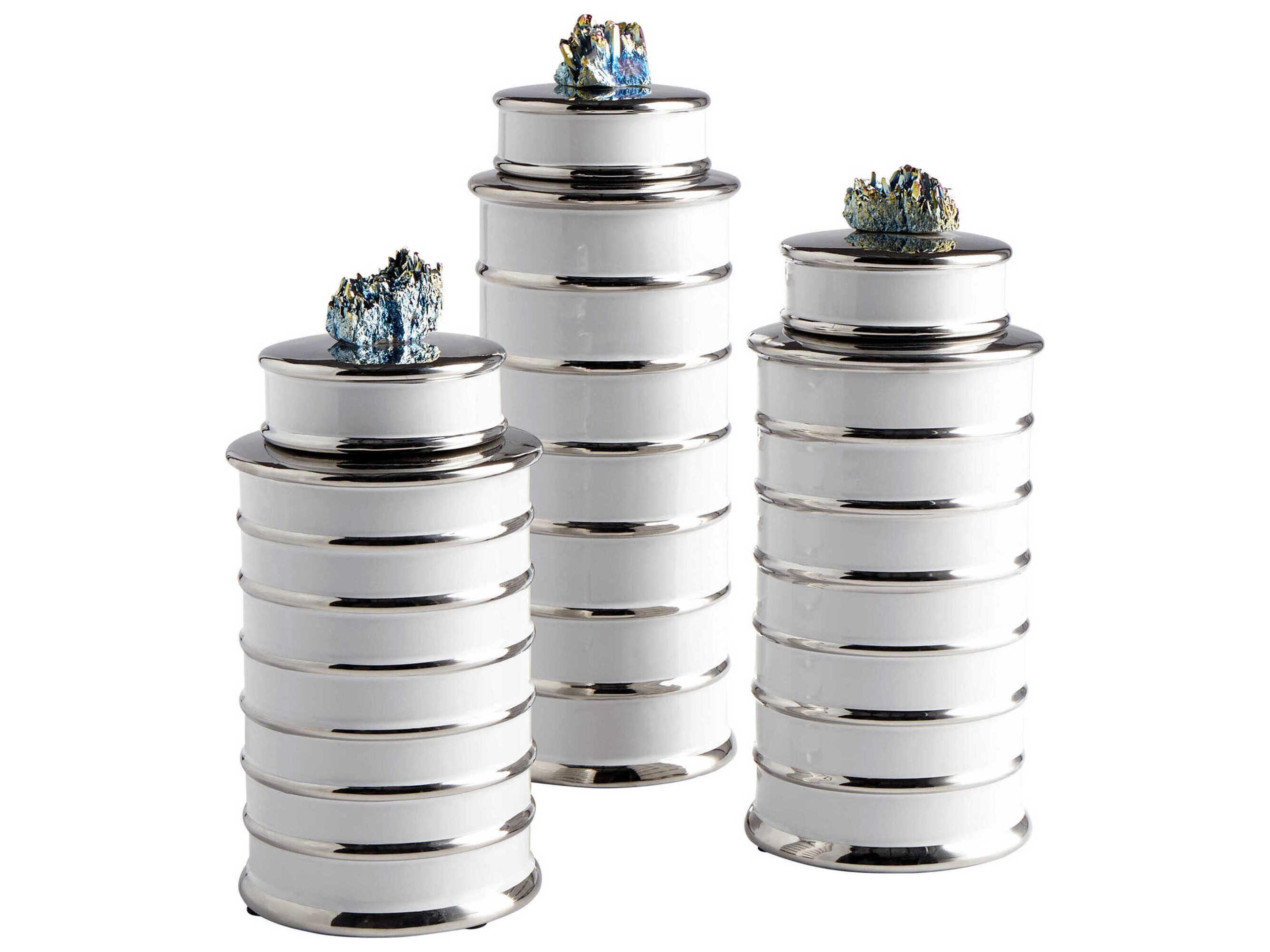 Cyan Design White Tower Container