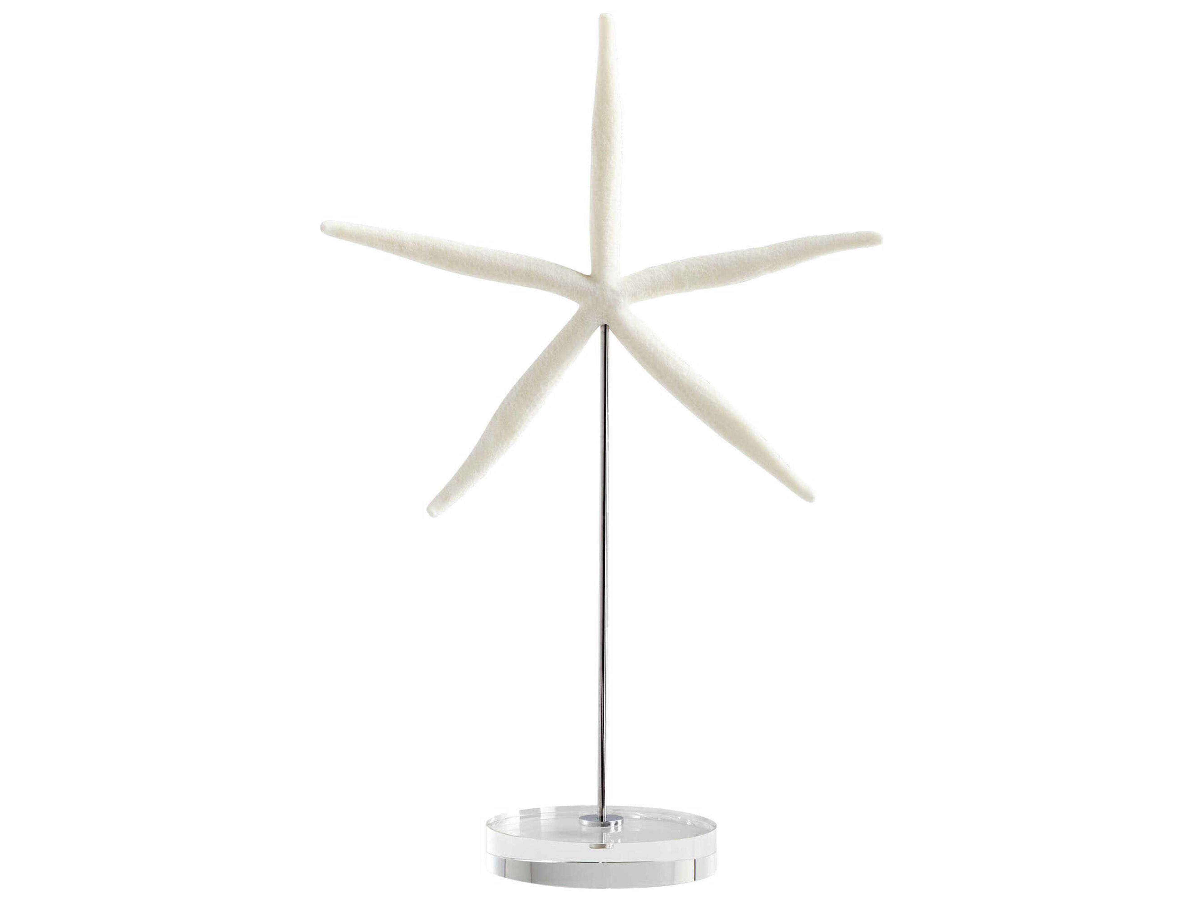 Cyan Design White Polished Nickel Royal Sea Star Sculpture