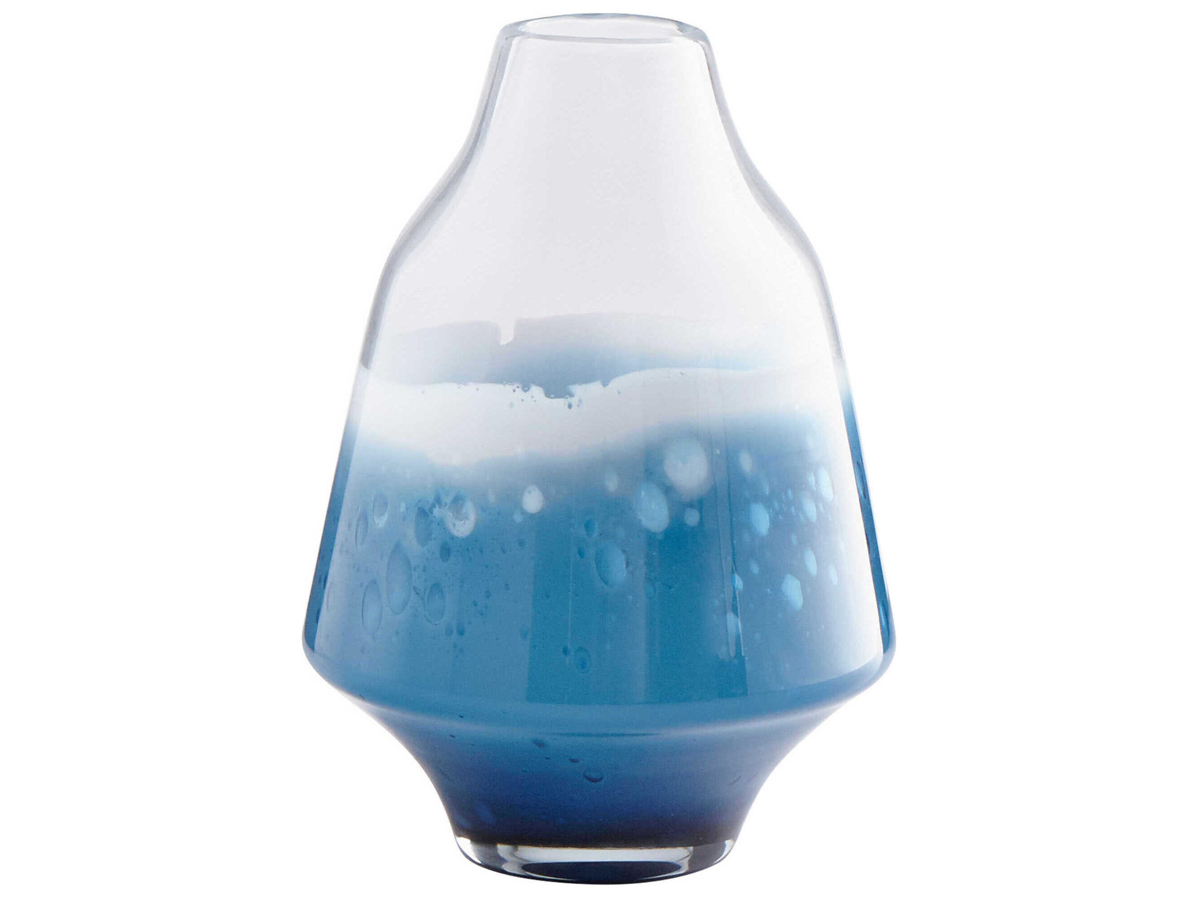 Clear Cobalt Water Vase