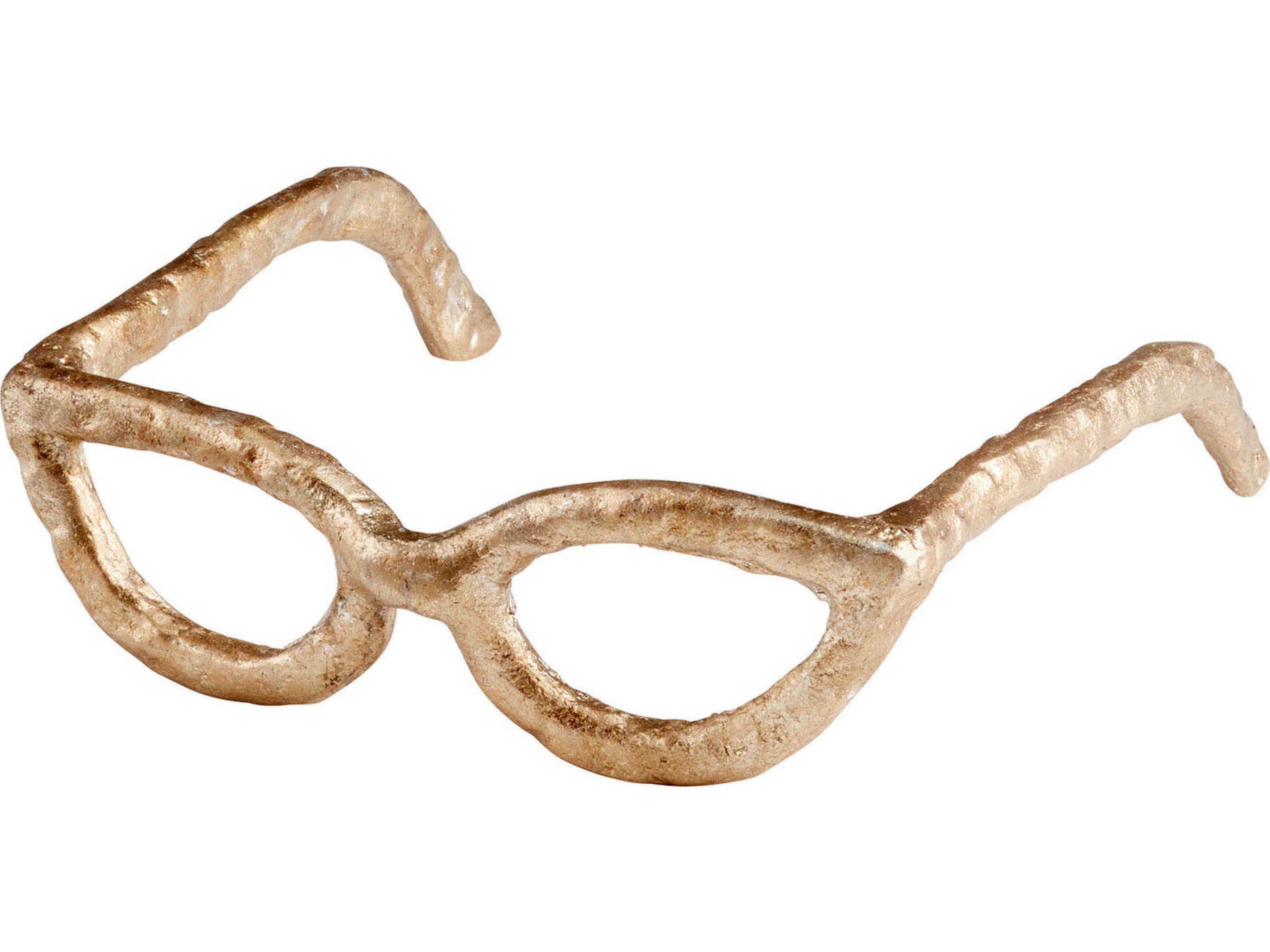 Antique Silver Cat Eyes Sculpture