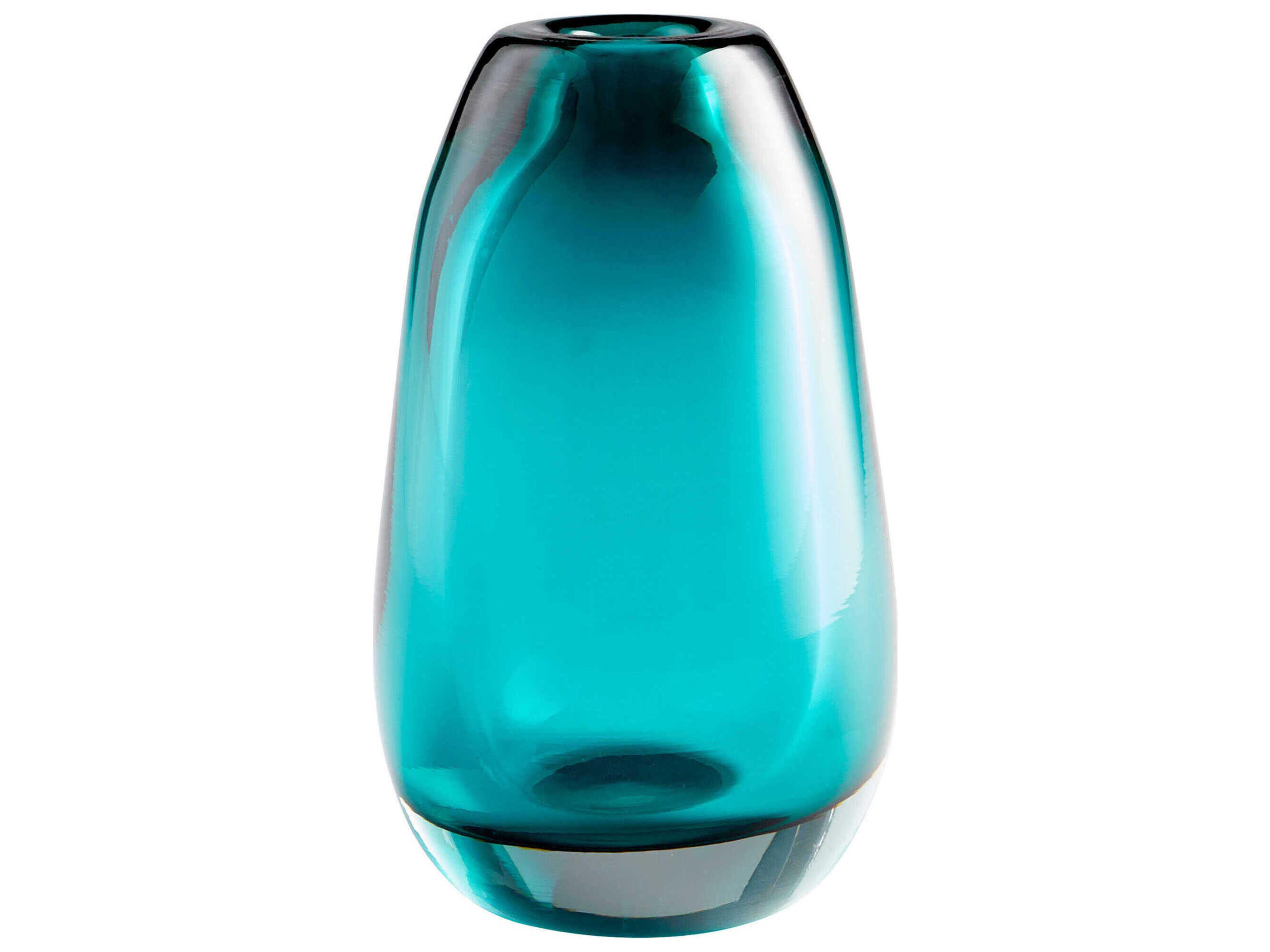 Blue Blown Ocean Vase