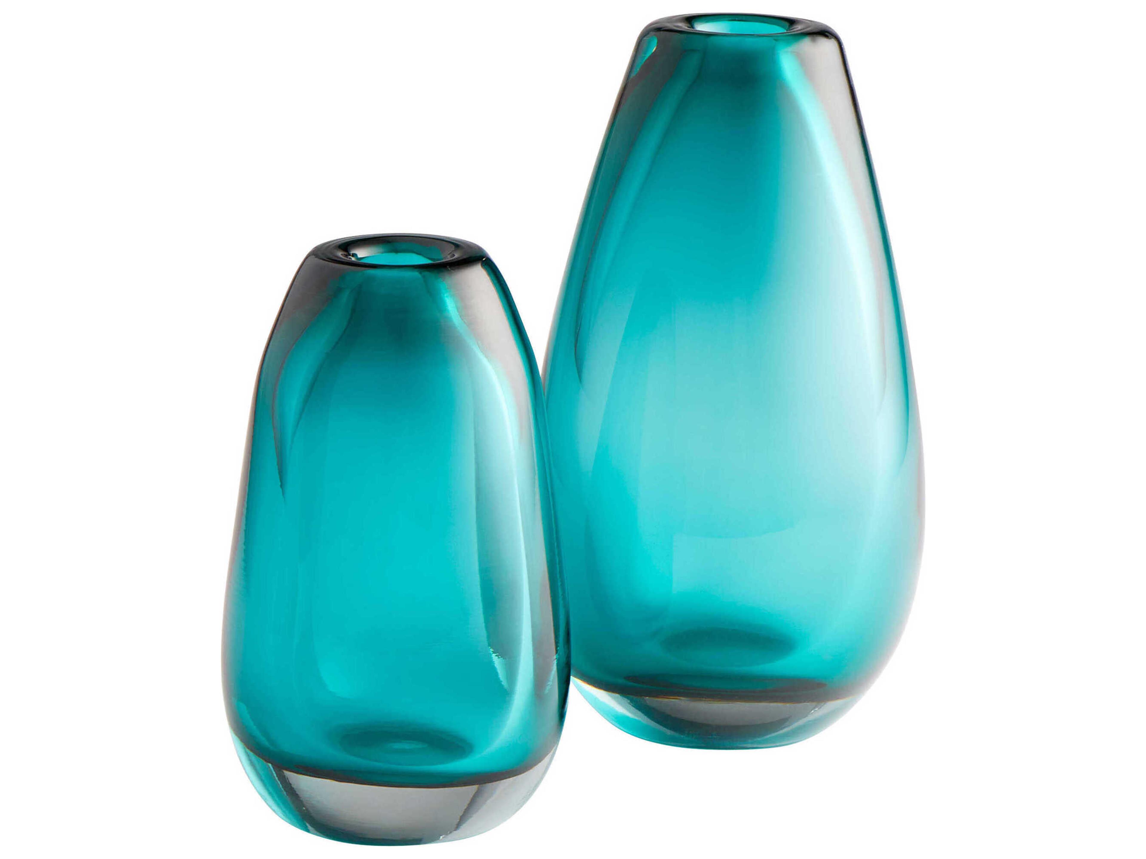 Cyan Design Blue Blown Ocean Vase