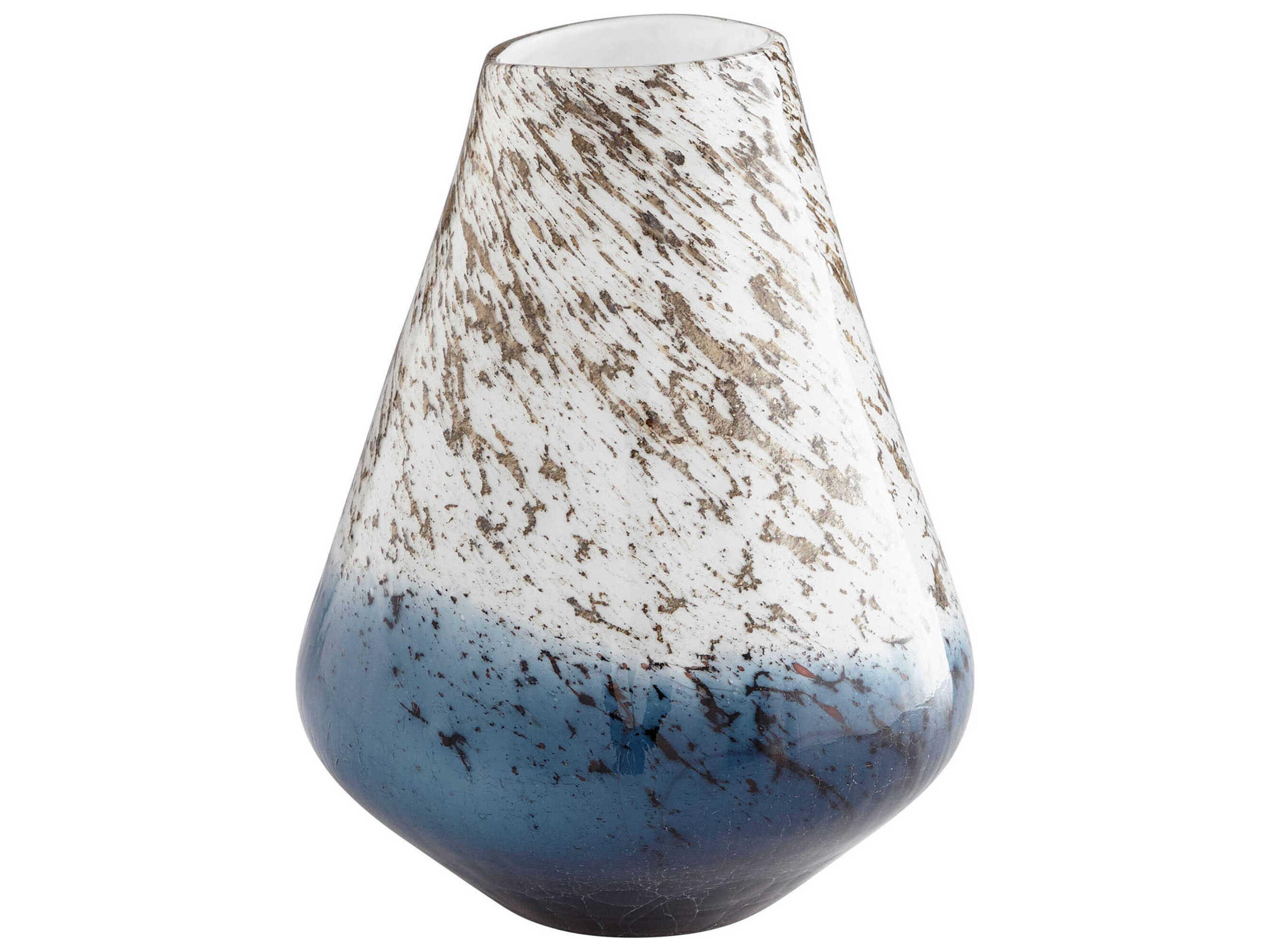 Blue White Orage Vase