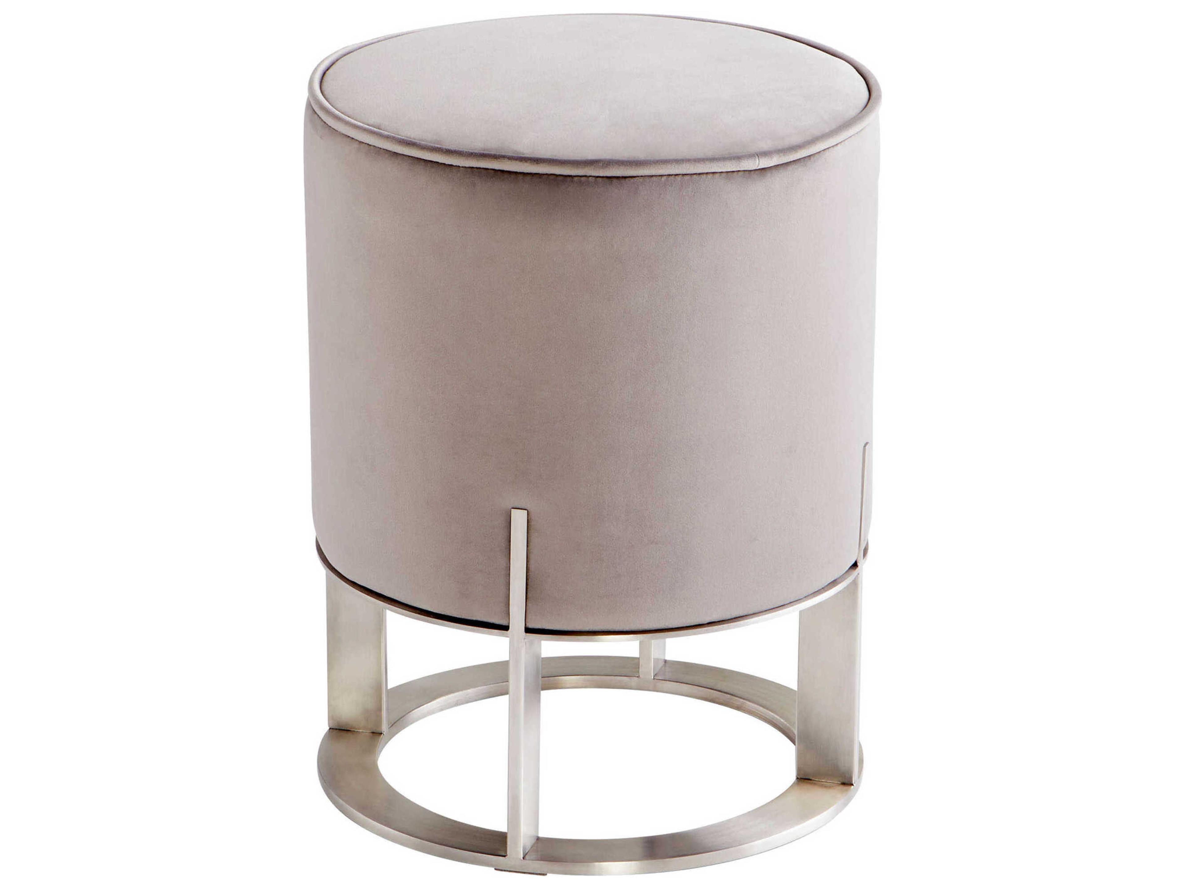 Mr Winston Gray Upholstered Ottoman