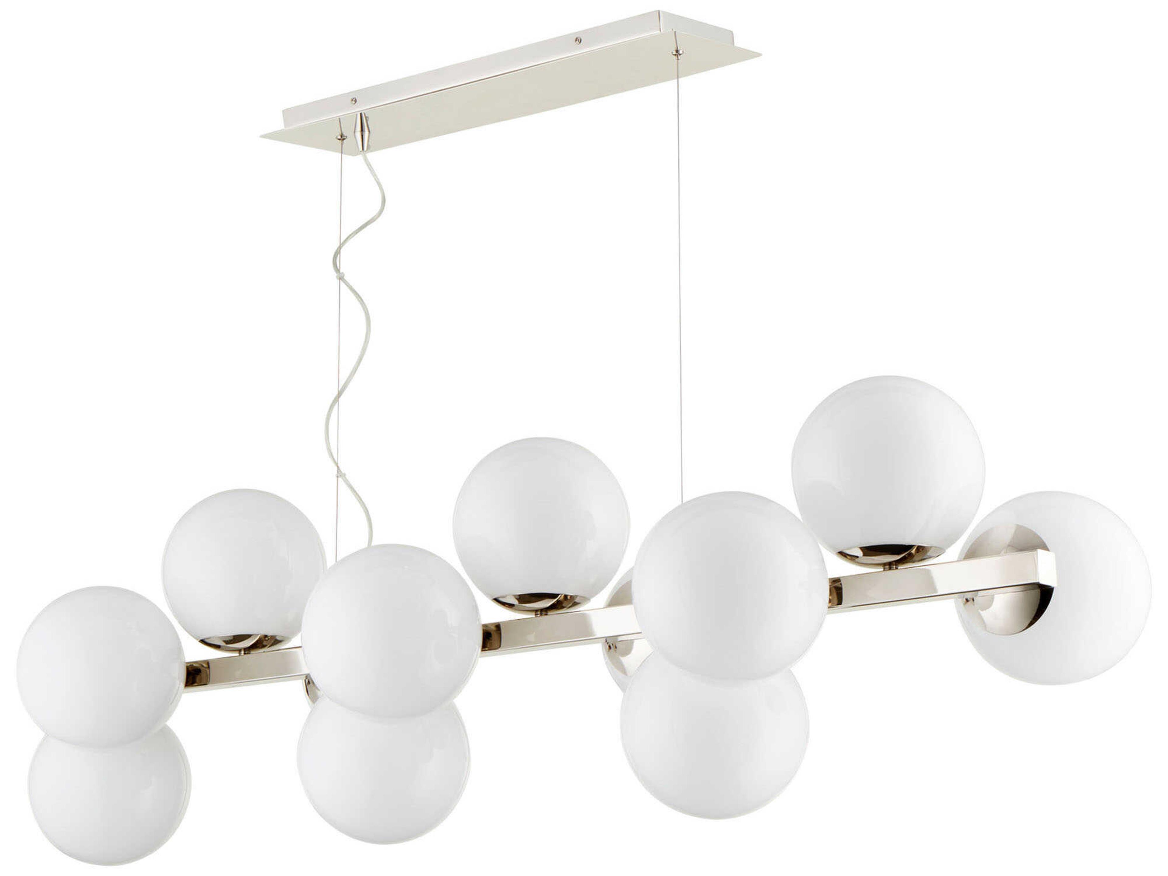 Cyan Design Atom 12-Light Polished Nickel Globe Island Pendant