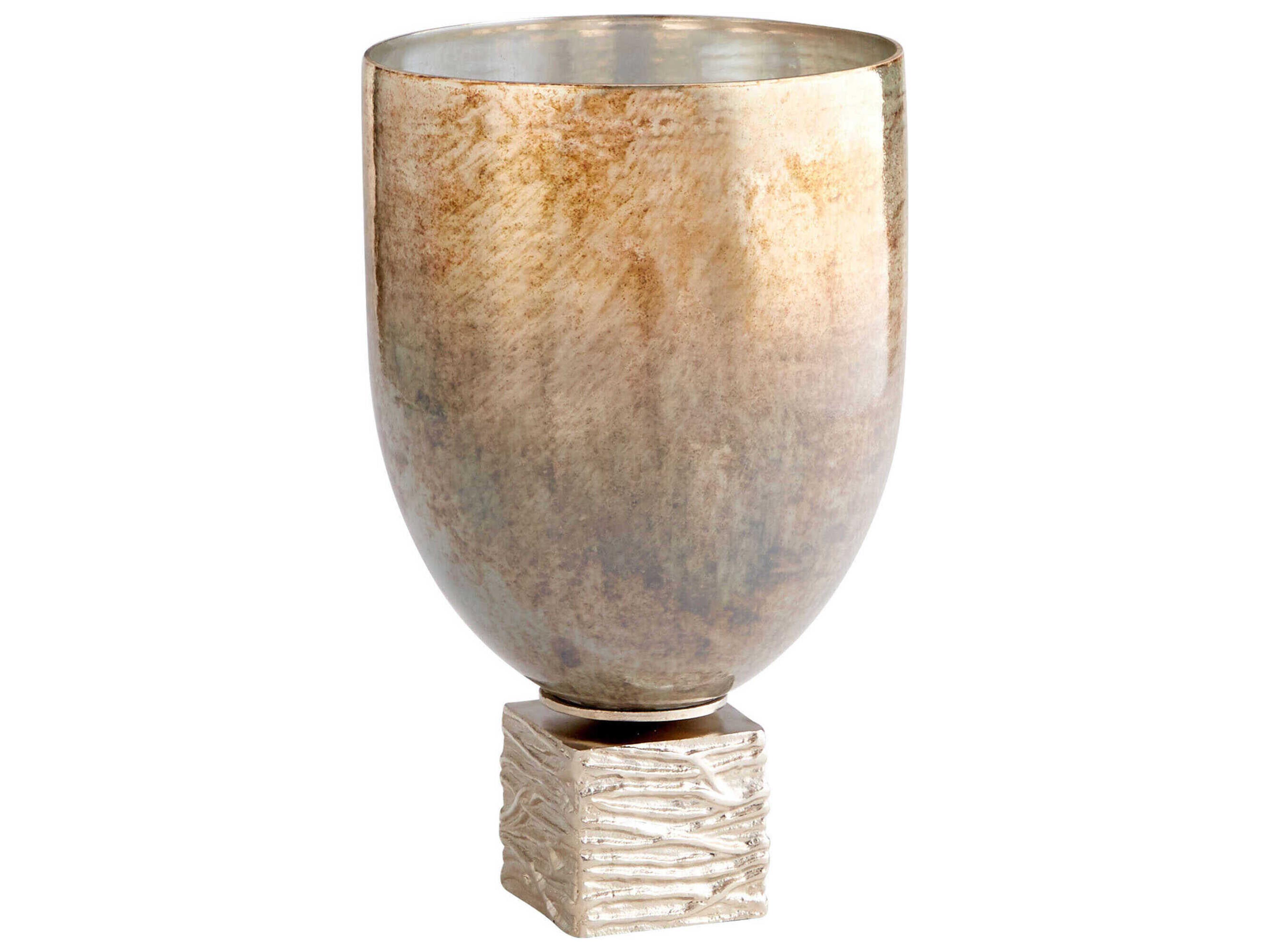 Cyan Design Nickel Ocean Glass Tassilo Vase