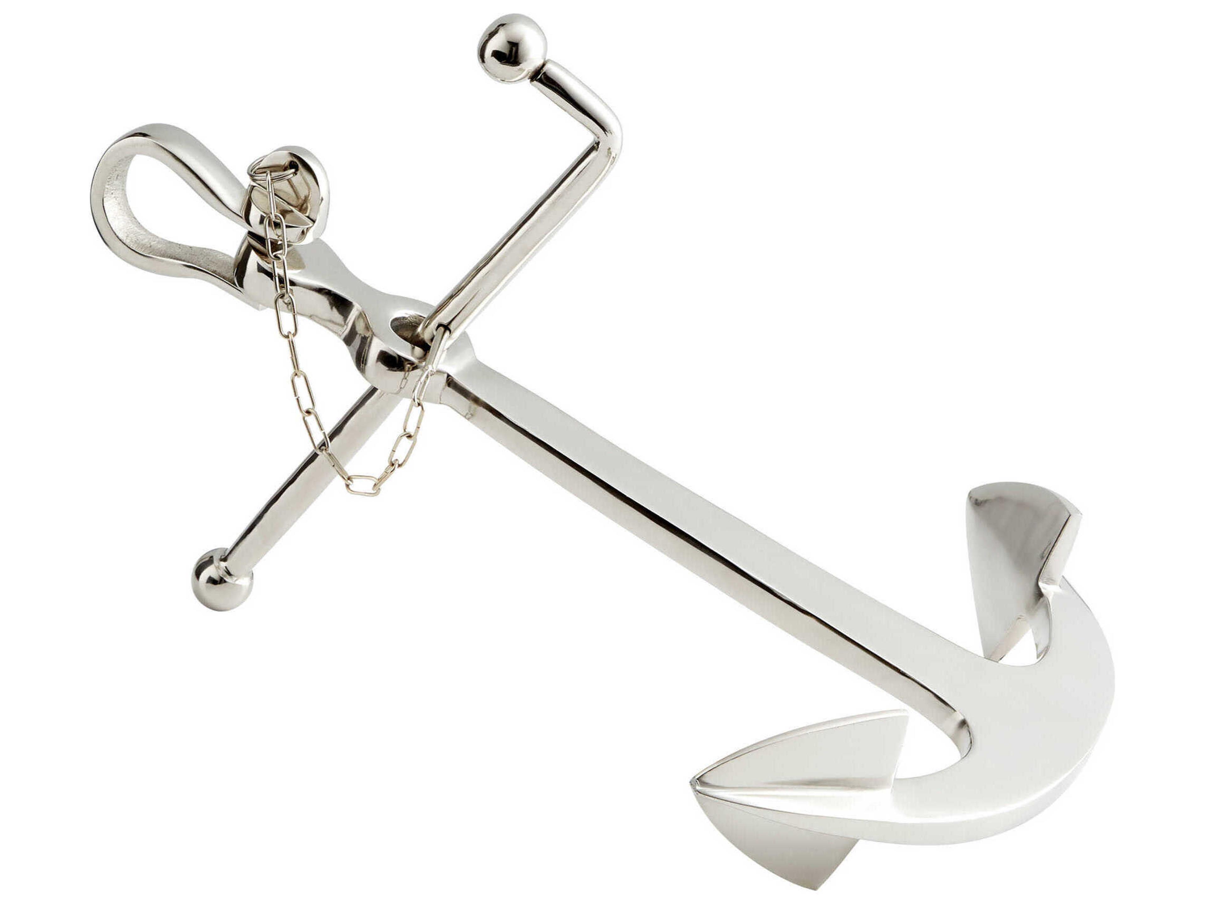 Cyan Design Nickel Anchors Aweigh Sculpture