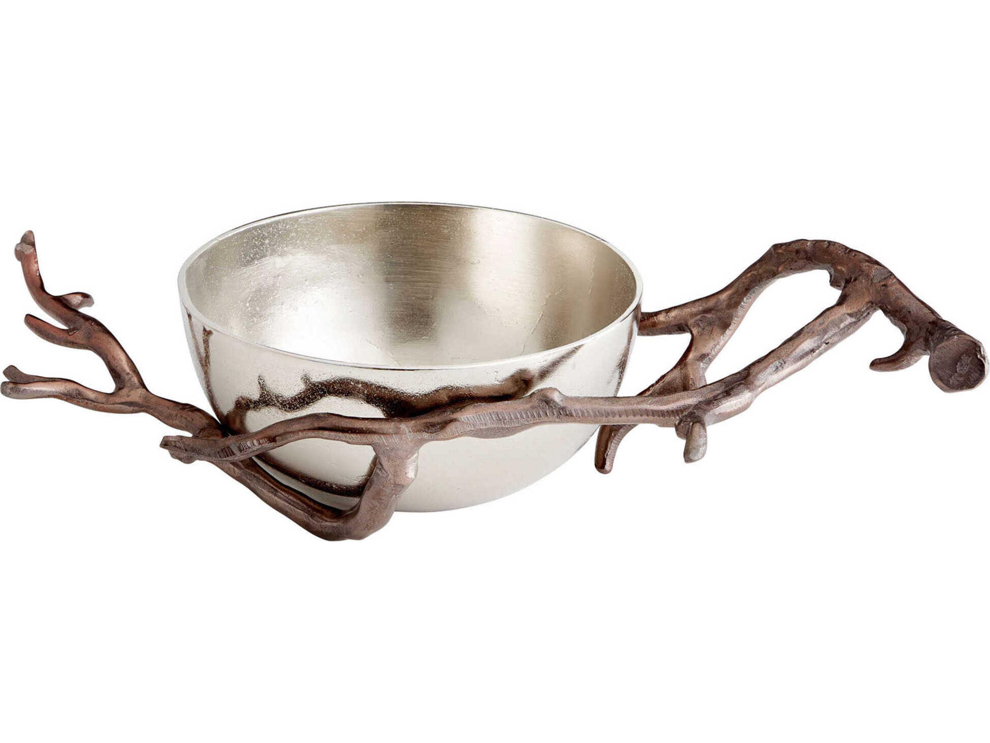 Cyan Design Nickel Bronze Bough Decorative Bowl