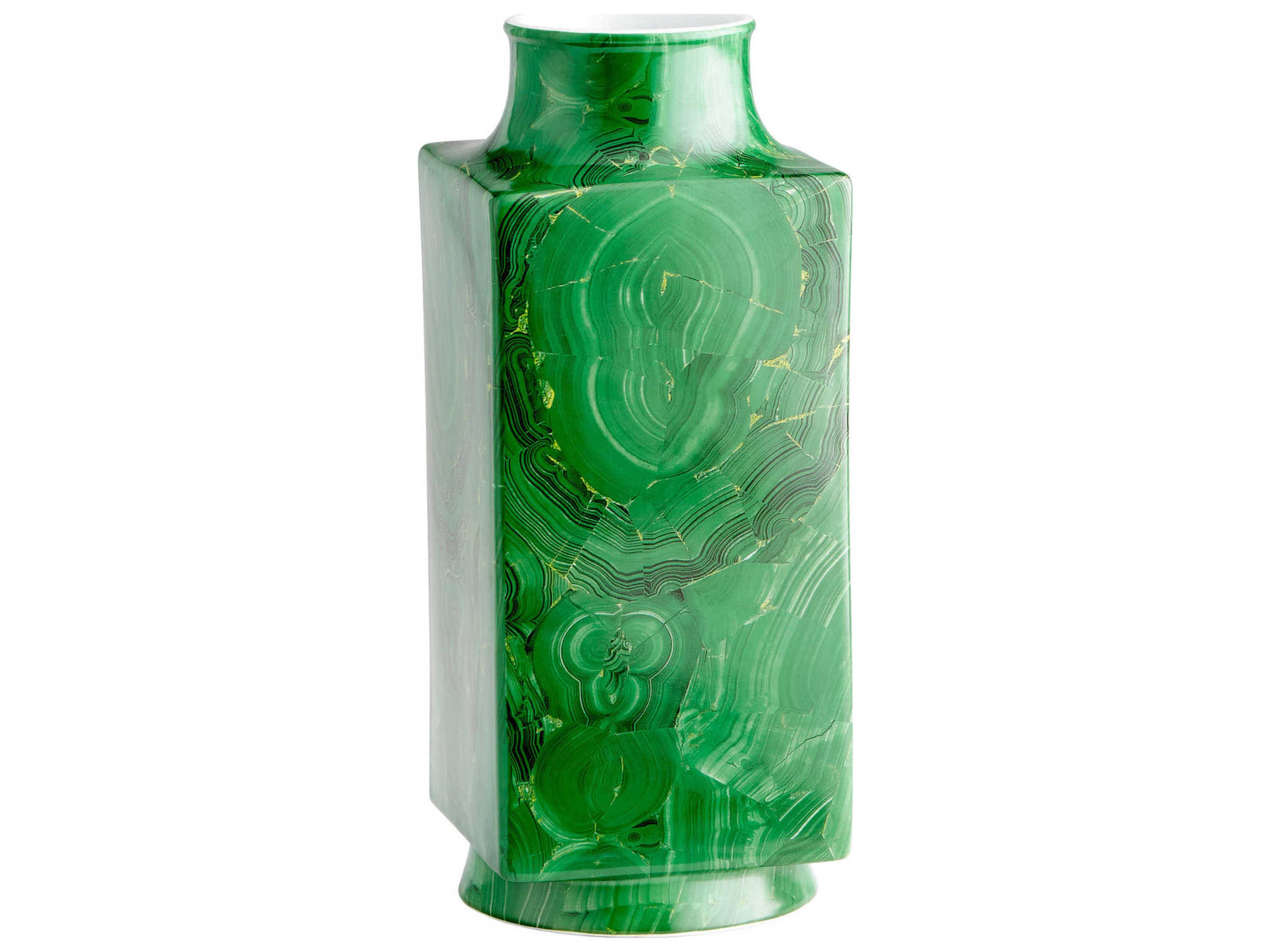 Malachite Jaded Vase