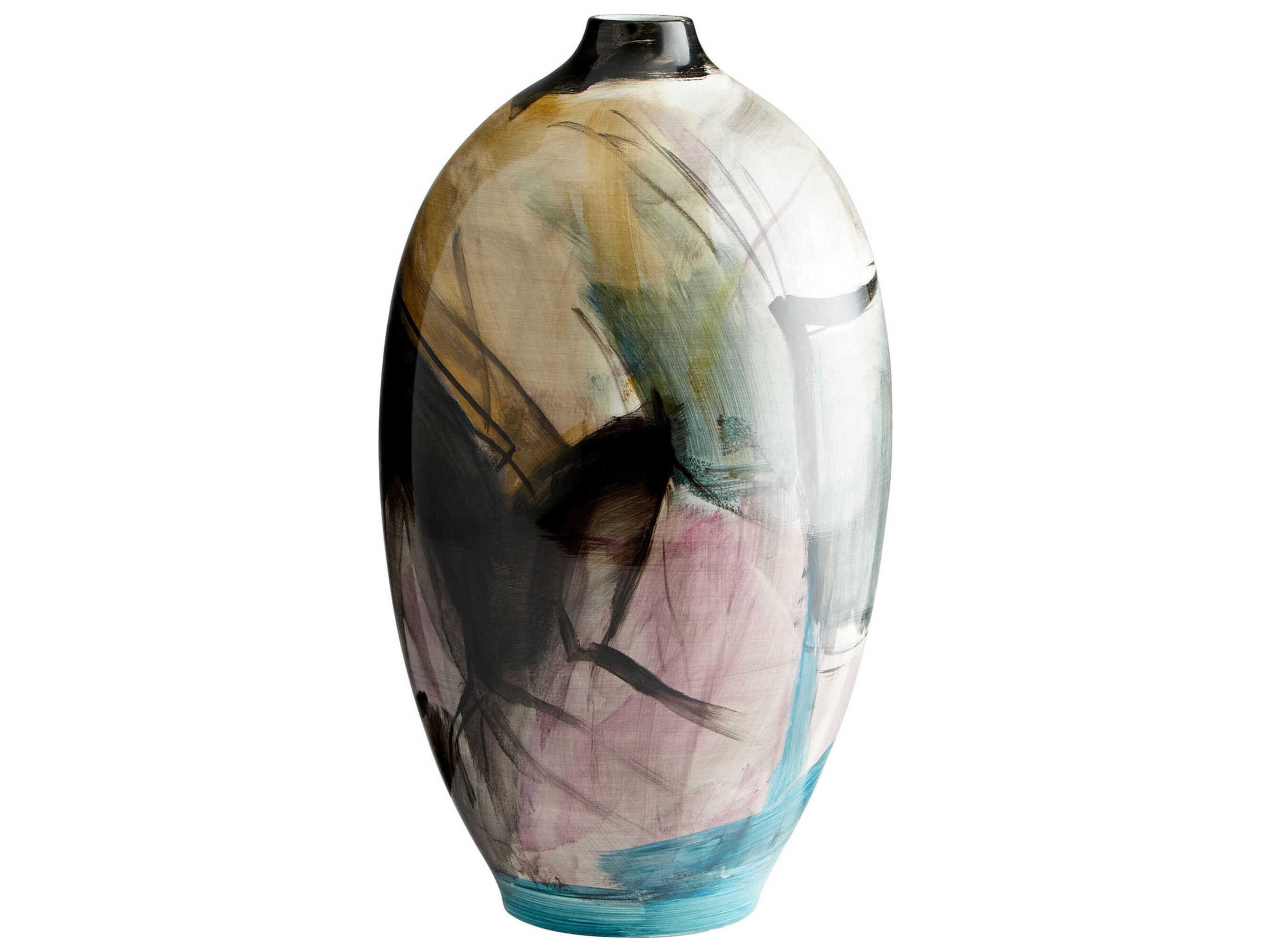 Multi Colored Blue Carmen Vase