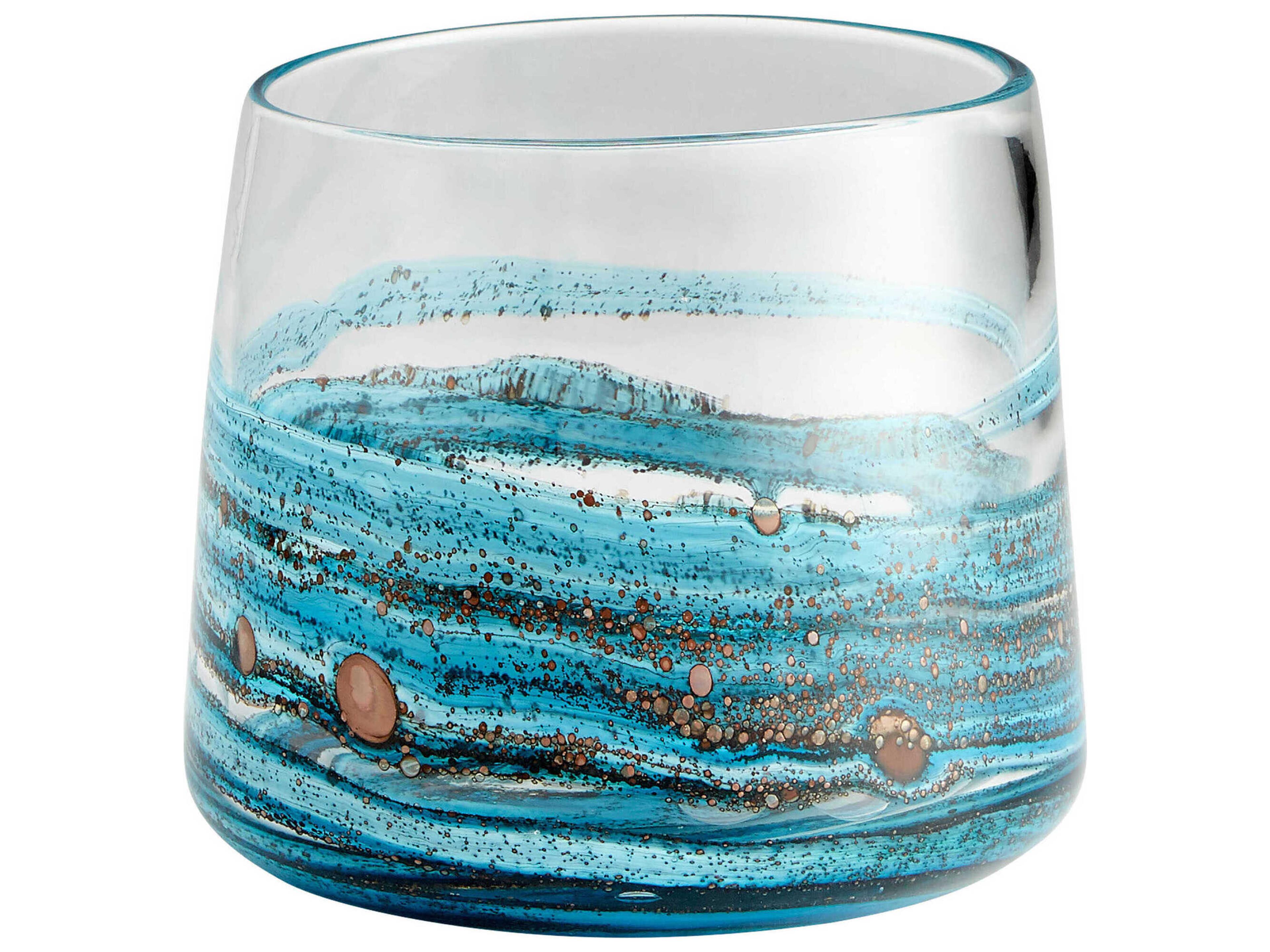 Cyan Design Blue Gold Dust Rogue Vase
