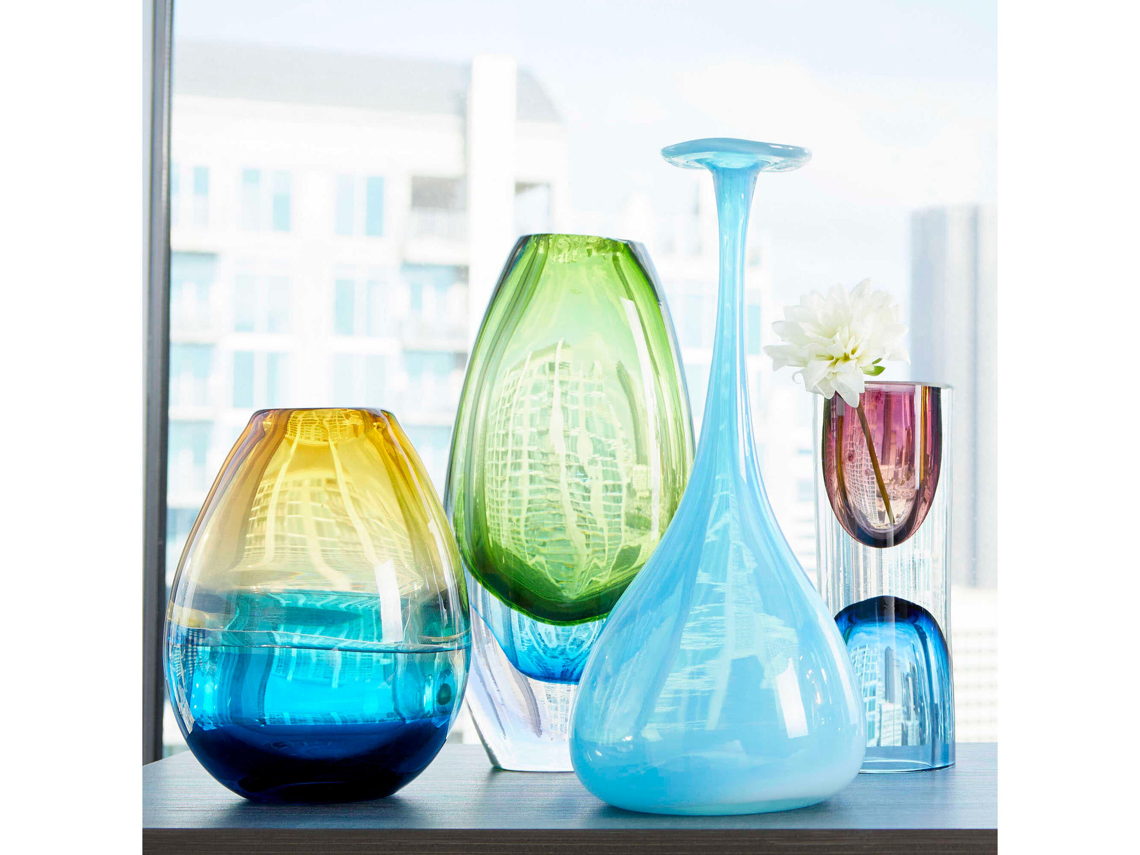 Cyan Design Blue Green Canica Vase