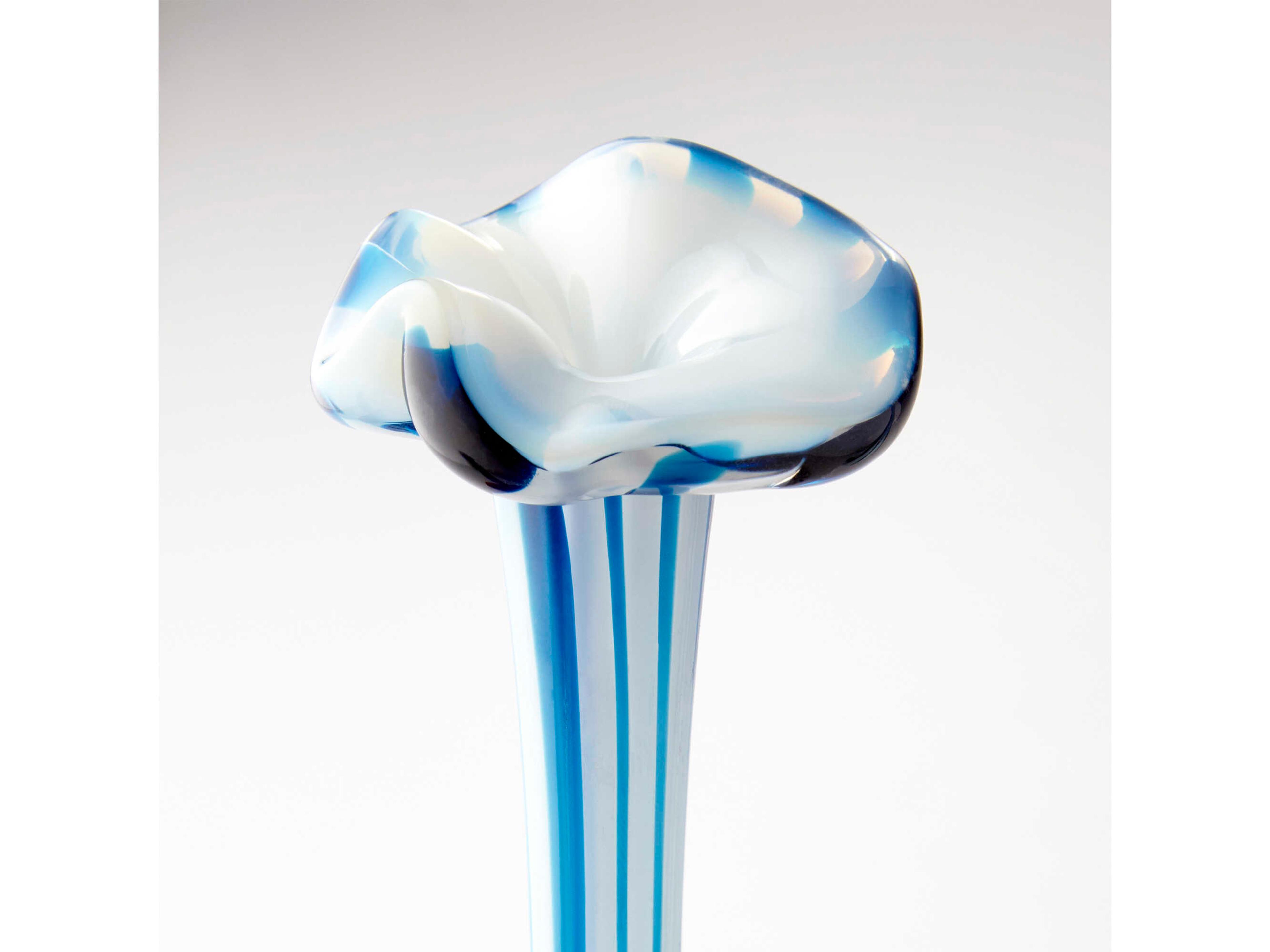 Cyan Design Dulcet Blue / White 15" High Vase