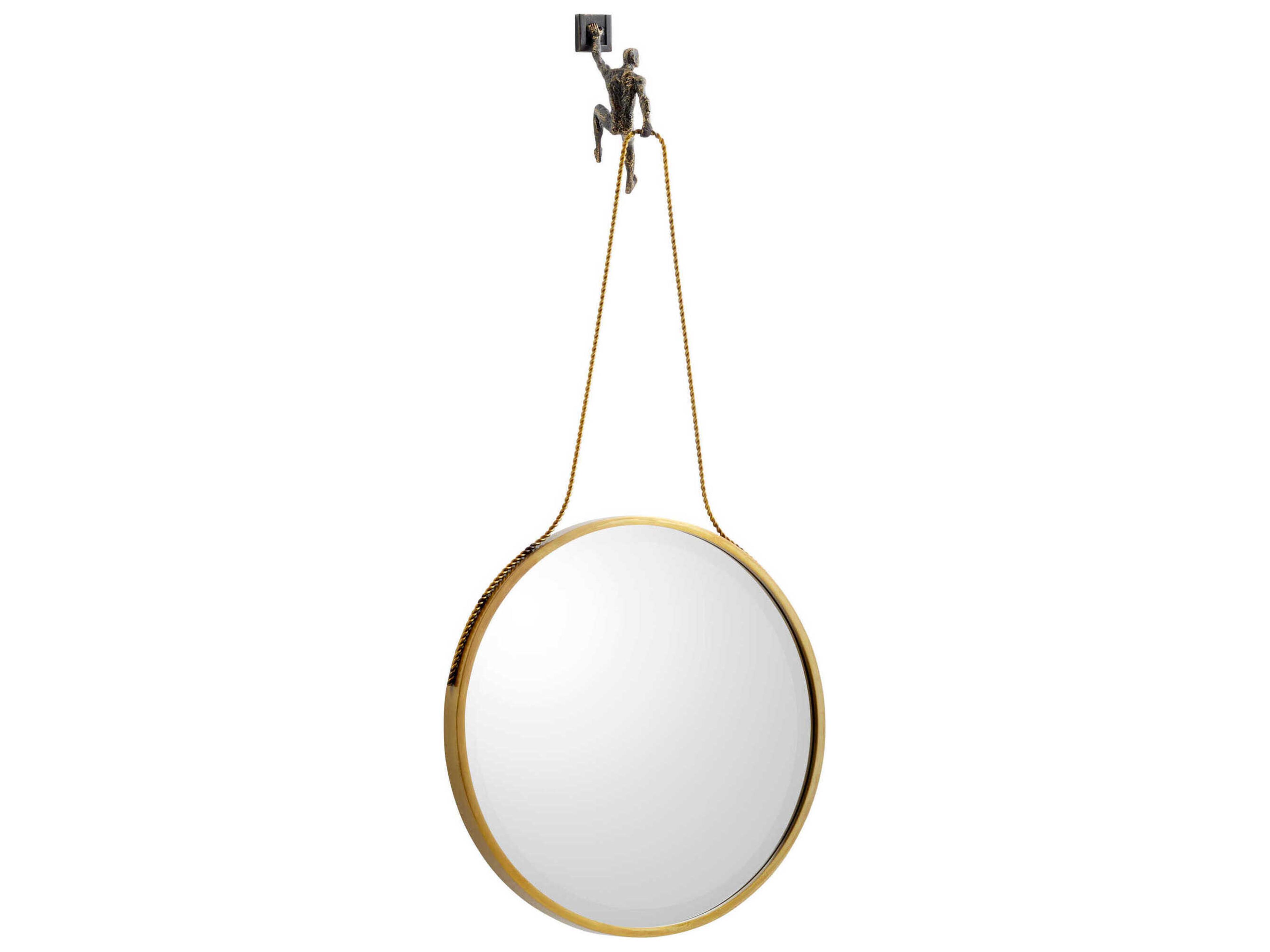 Cyan Design Muscle Golden Bronze Round Wall Mirror