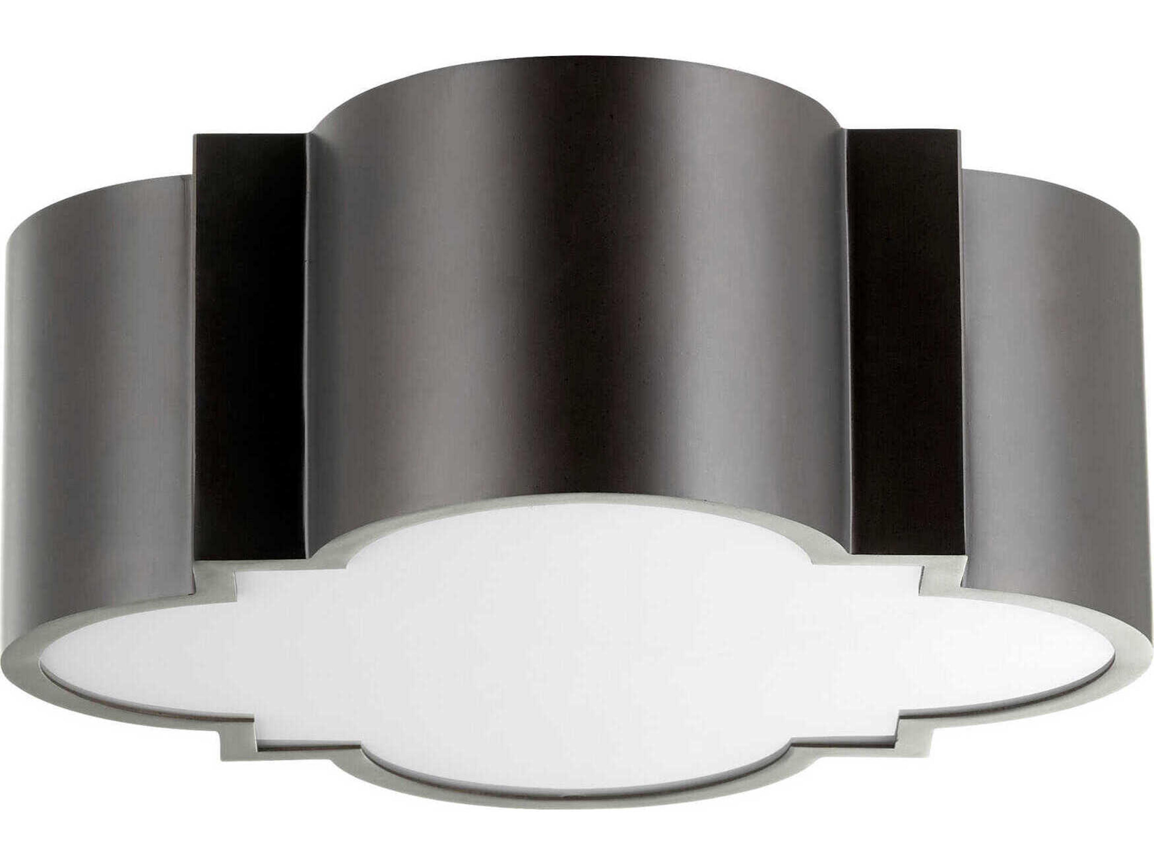 Wyatt 2-Light Noir Black Flush Mount
