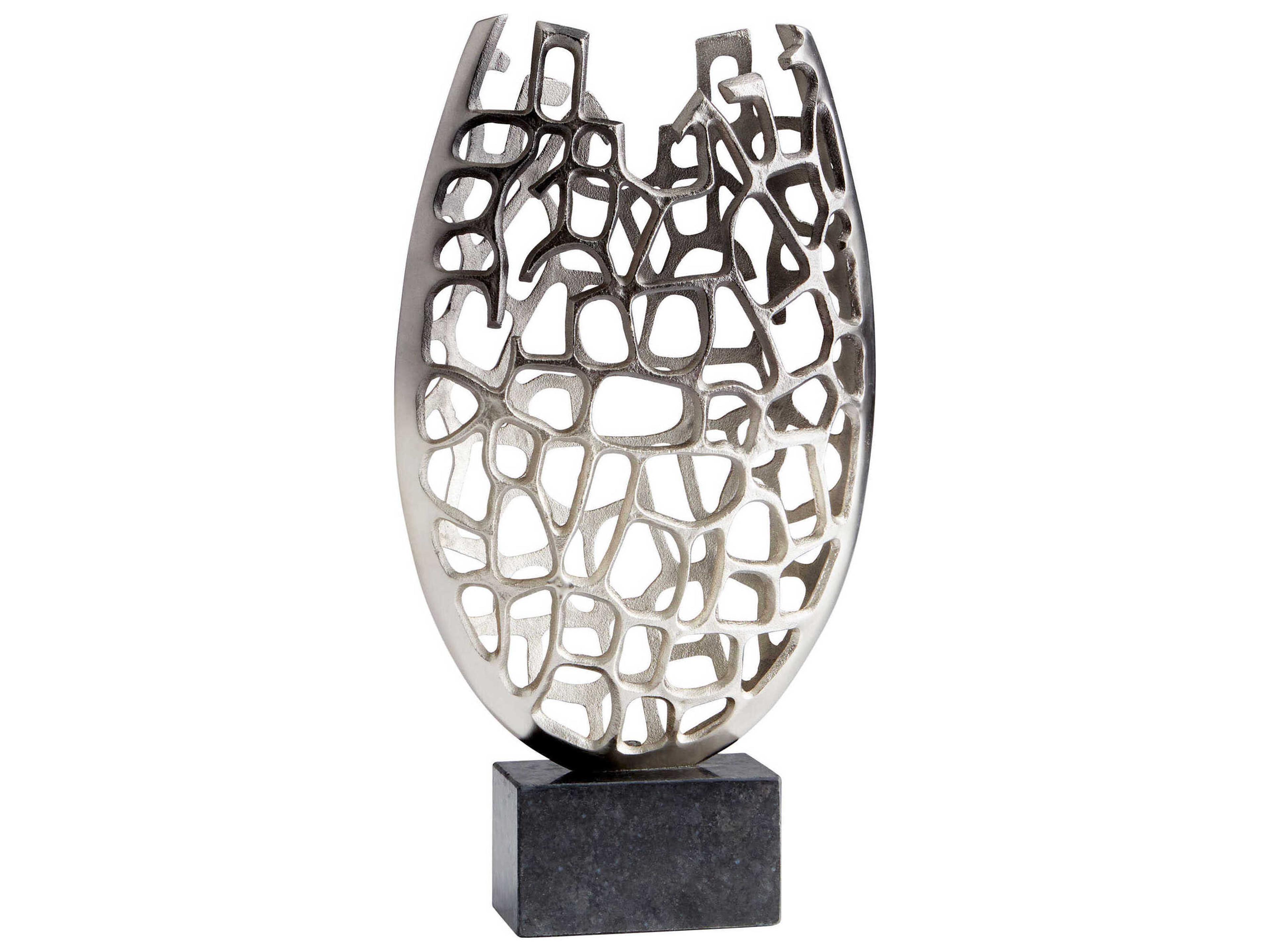 Cyan Design Nickel Blossoming Laurel Sculpture