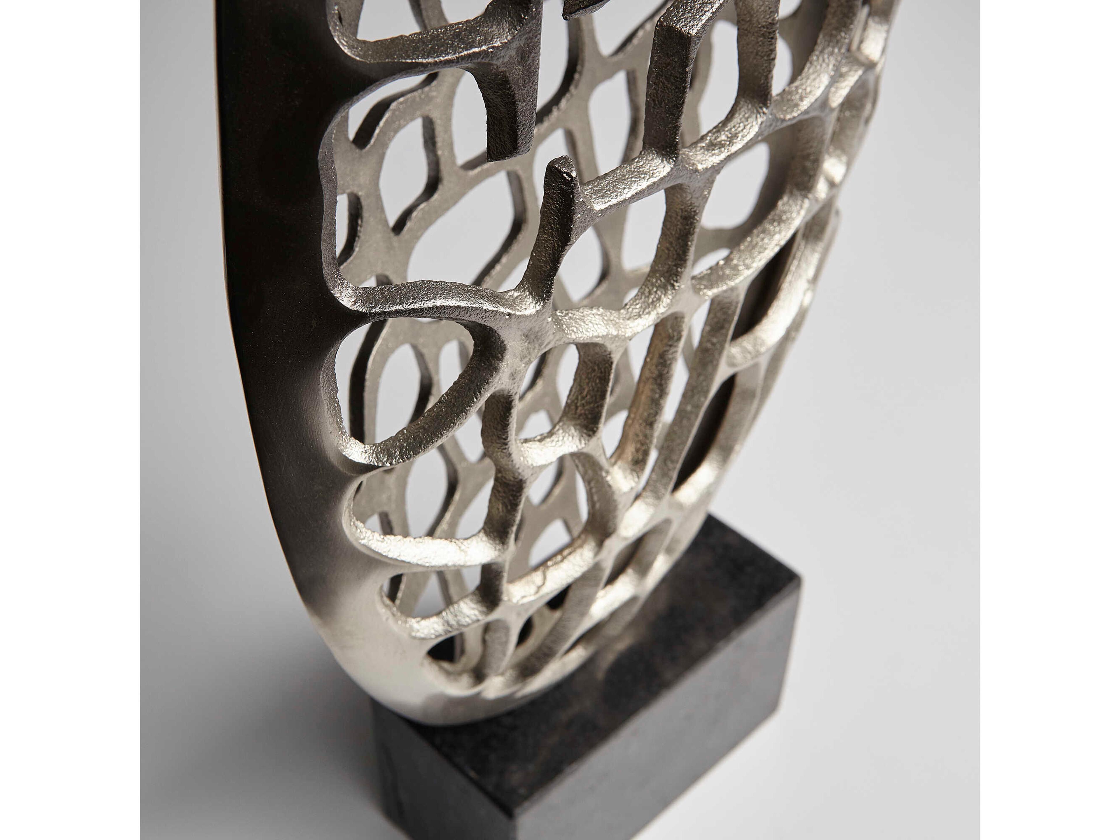 Cyan Design Nickel Blossoming Laurel Sculpture