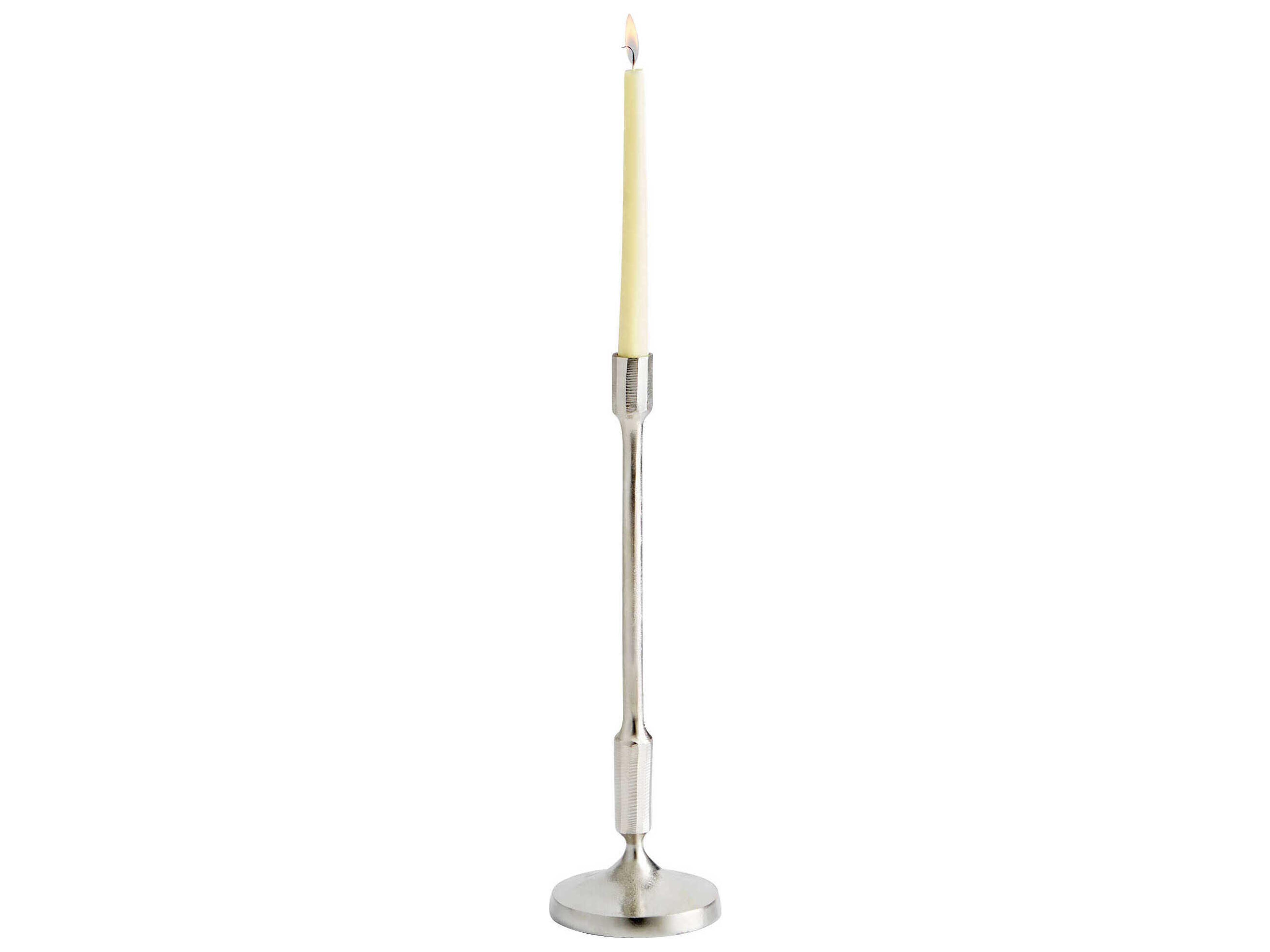 Nickel Cambria Candleholder