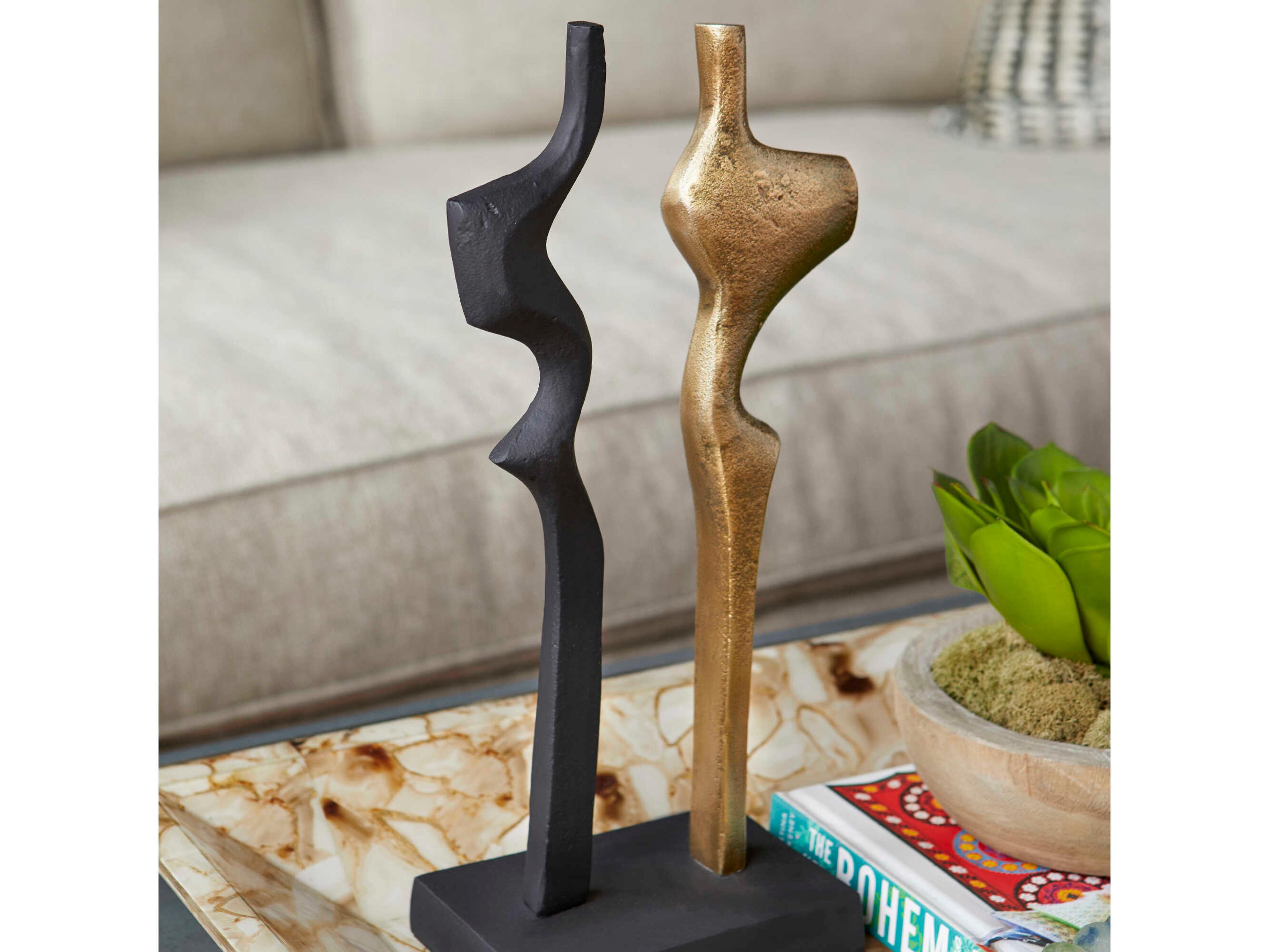 Cyan Design Antique Brass Black Britons Sculpture