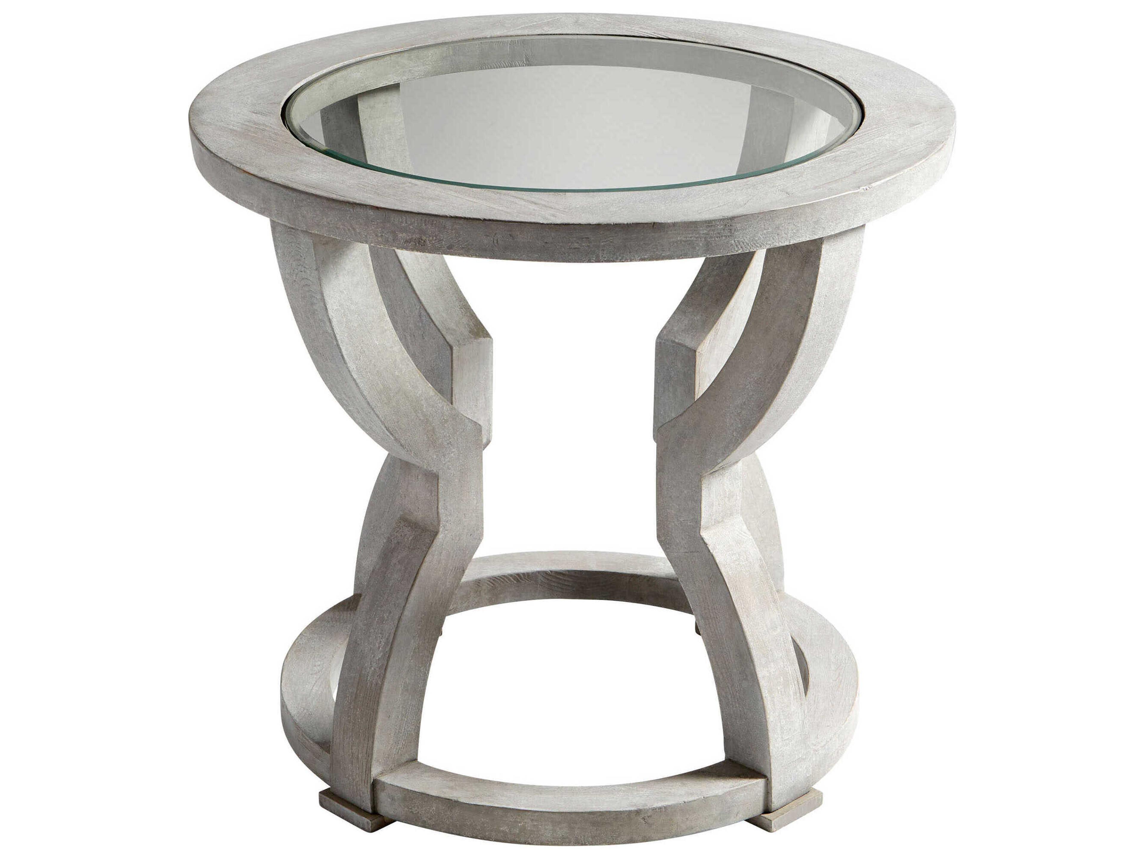 Cyan Design Pantheon Round Glass End Table