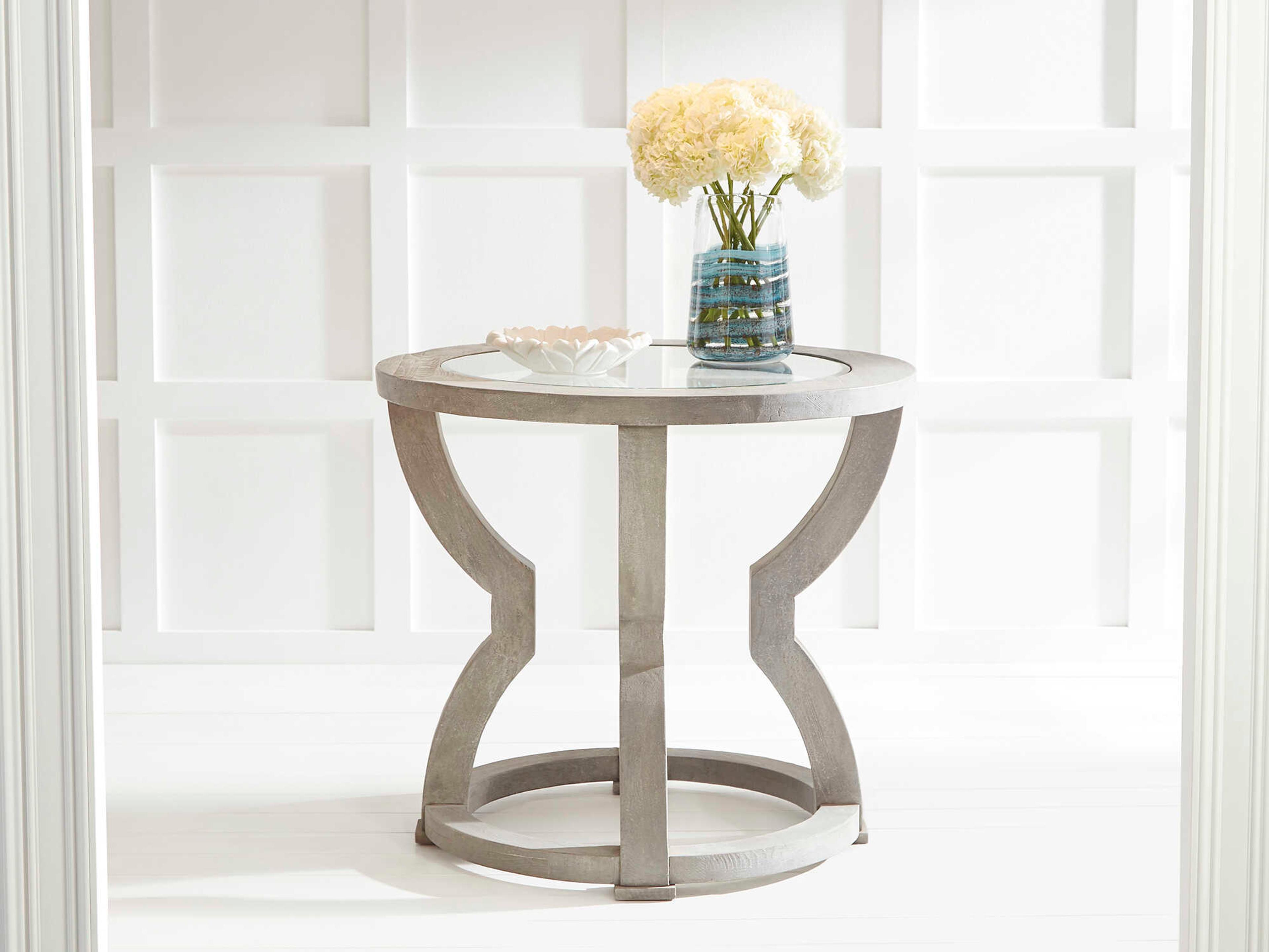 Cyan Design Pantheon Round Glass End Table